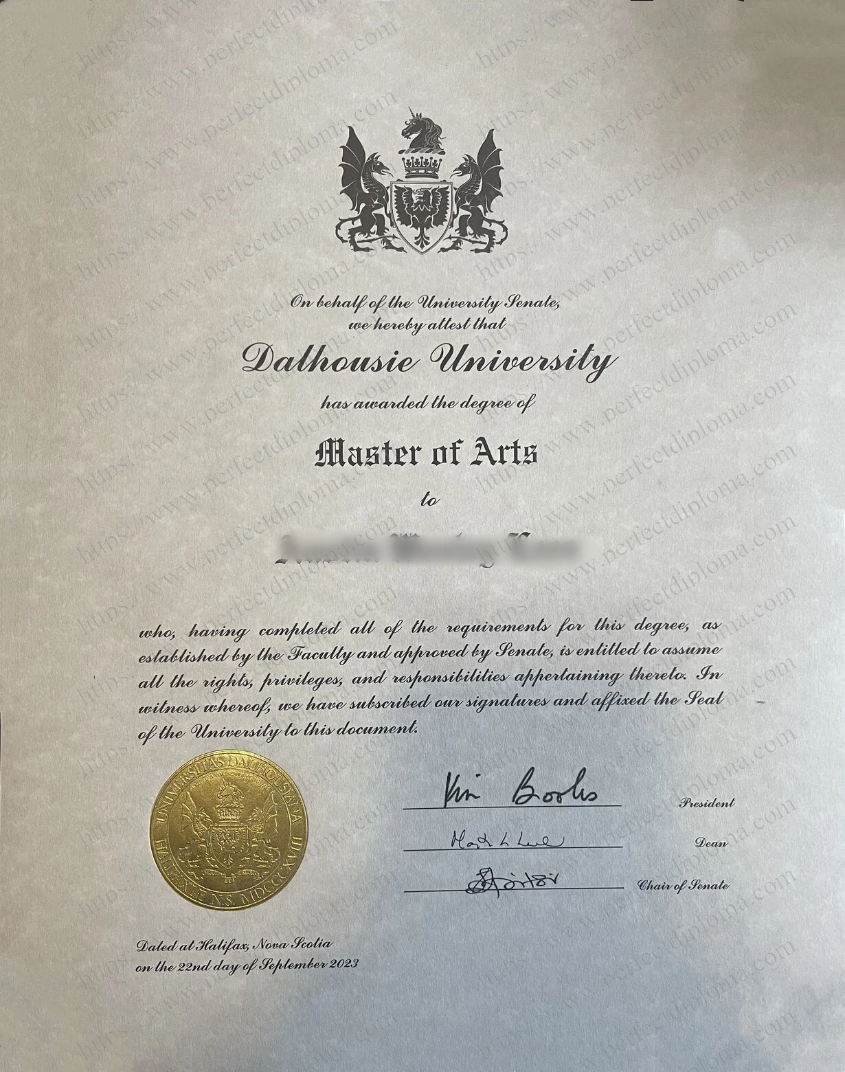 Can i get to buy Dalhousie University fake diploma?