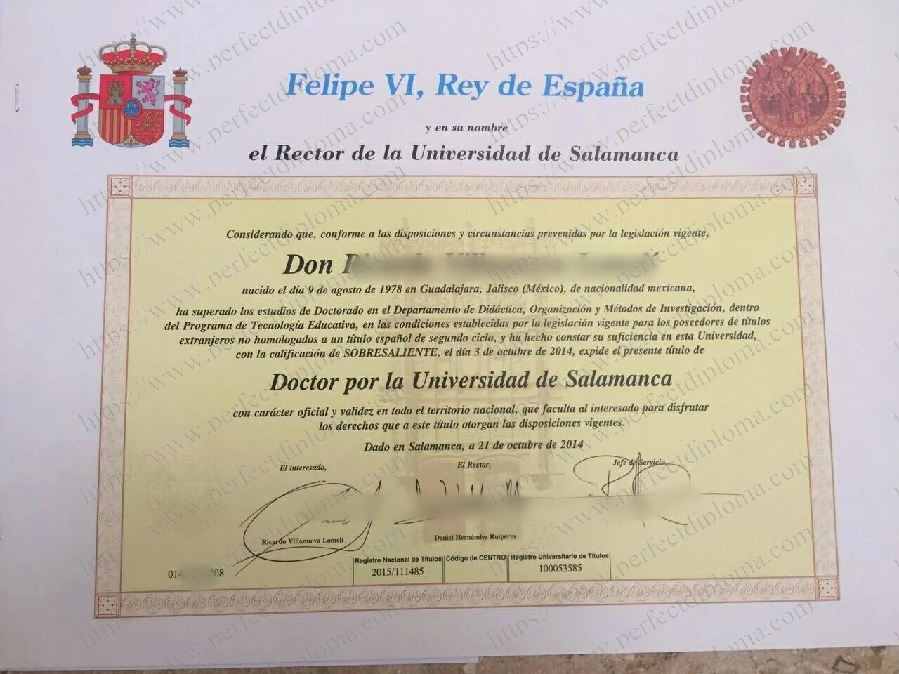 Fast to Get the Universidad de Salamanca fake degree.