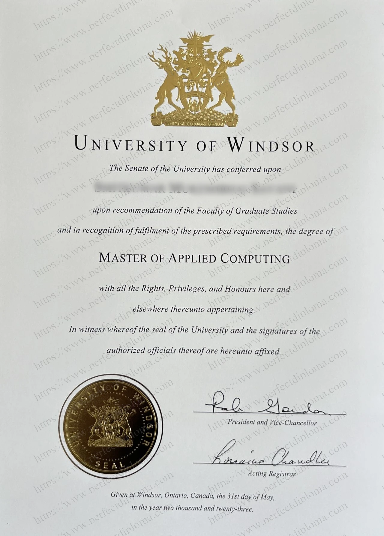 How do I order a fake University of Windsor diploma online?
