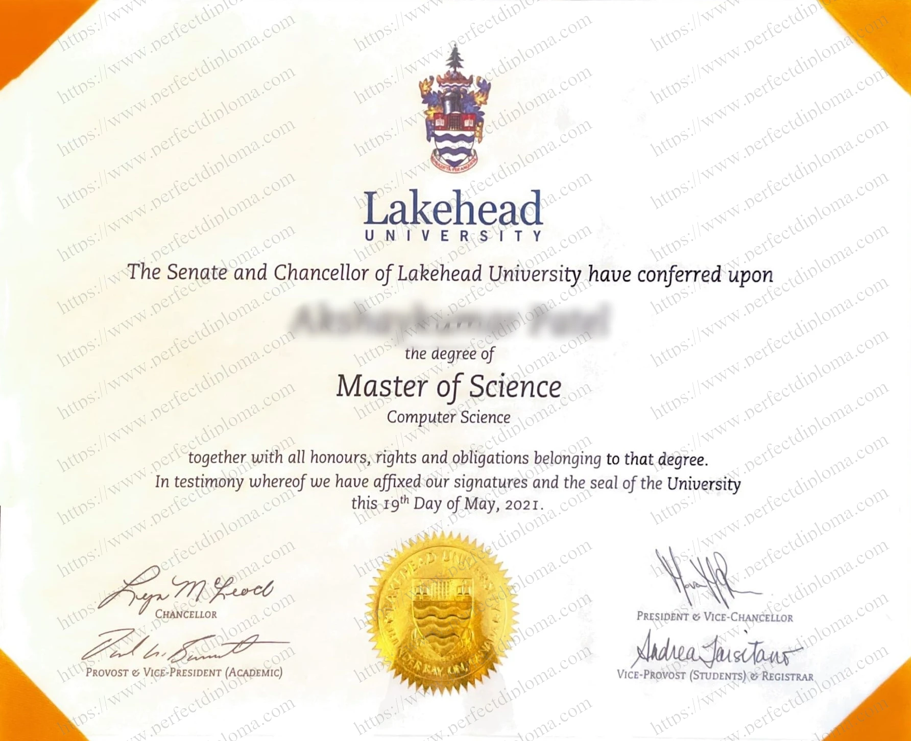 How easy to get a Lakehead University fake certificate?