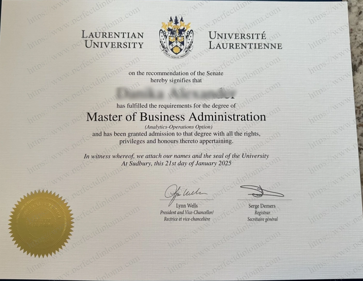 How easy to get a Laurentian University fake certificate?