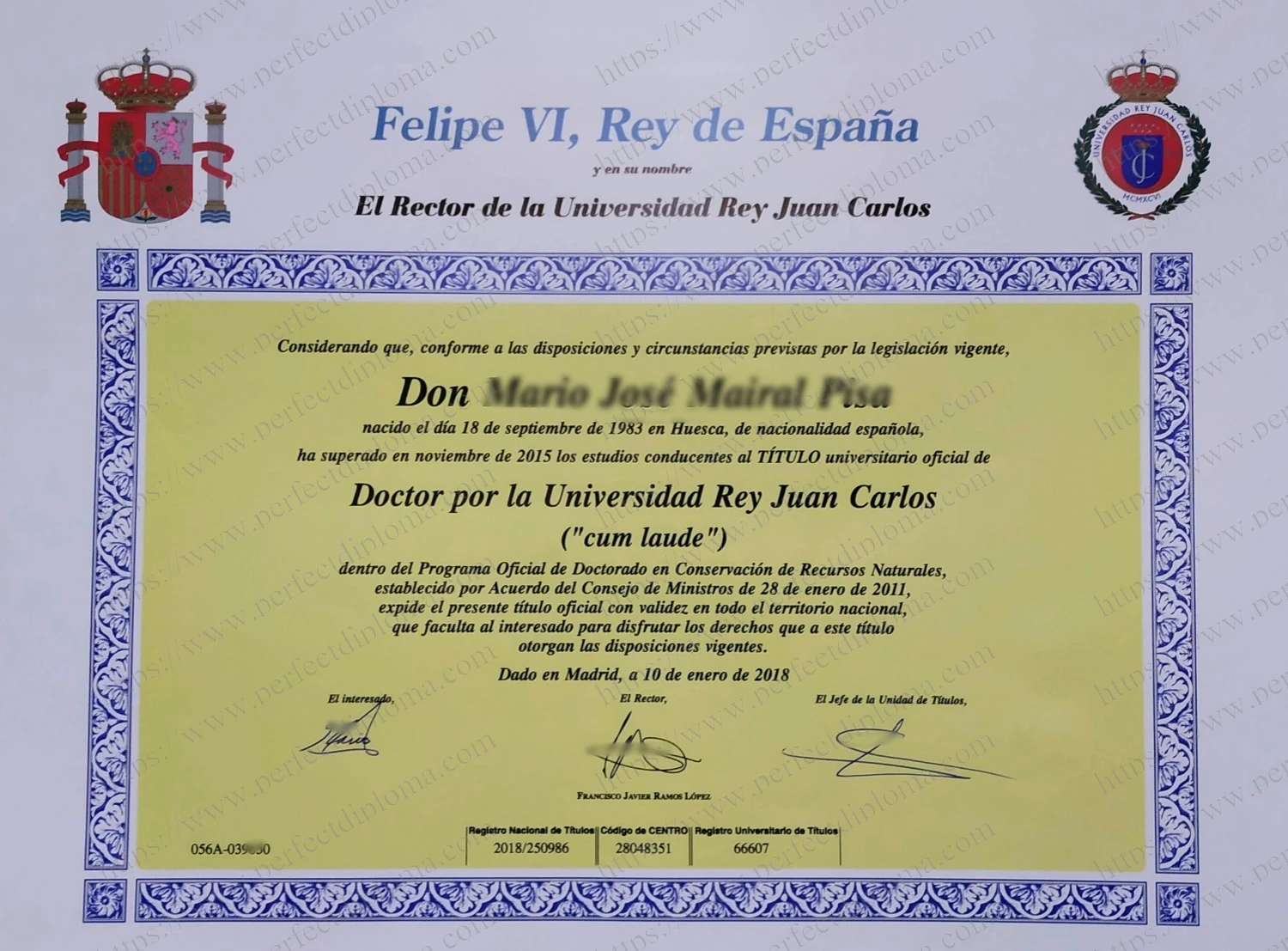 How fast can i get to buy Universidad Rey Juan Carlos fake transcript?