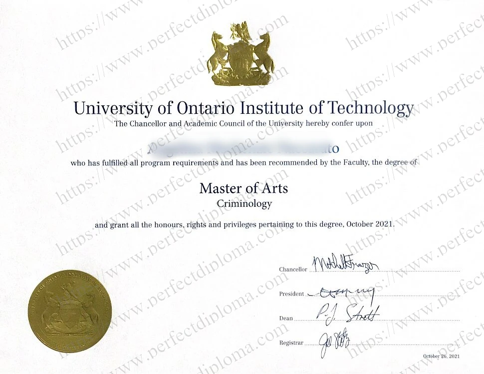 How to make the Ontario Tech University certificate?