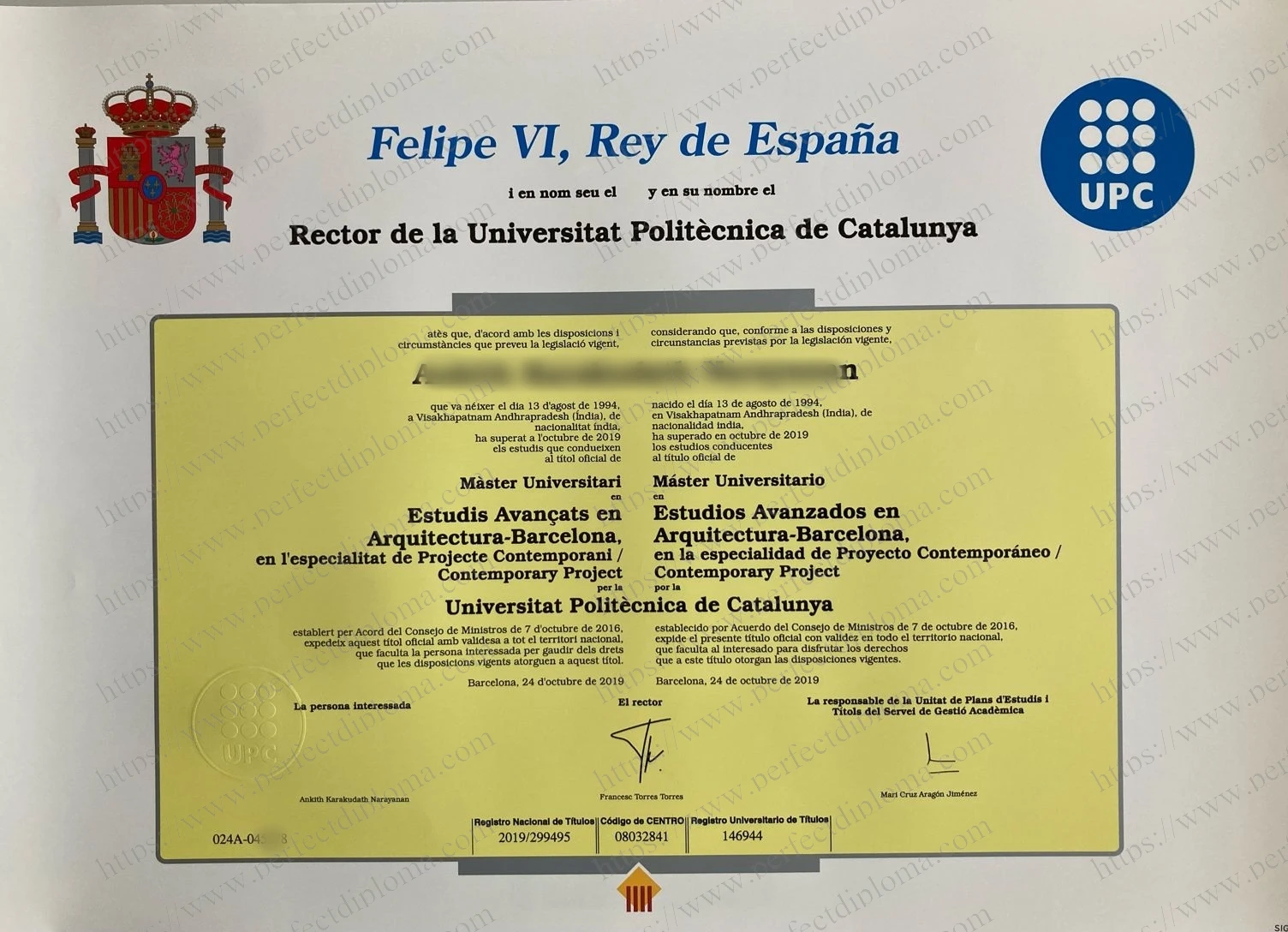 I want to buy a fake Universitat Politècnica de Catalunya diploma.