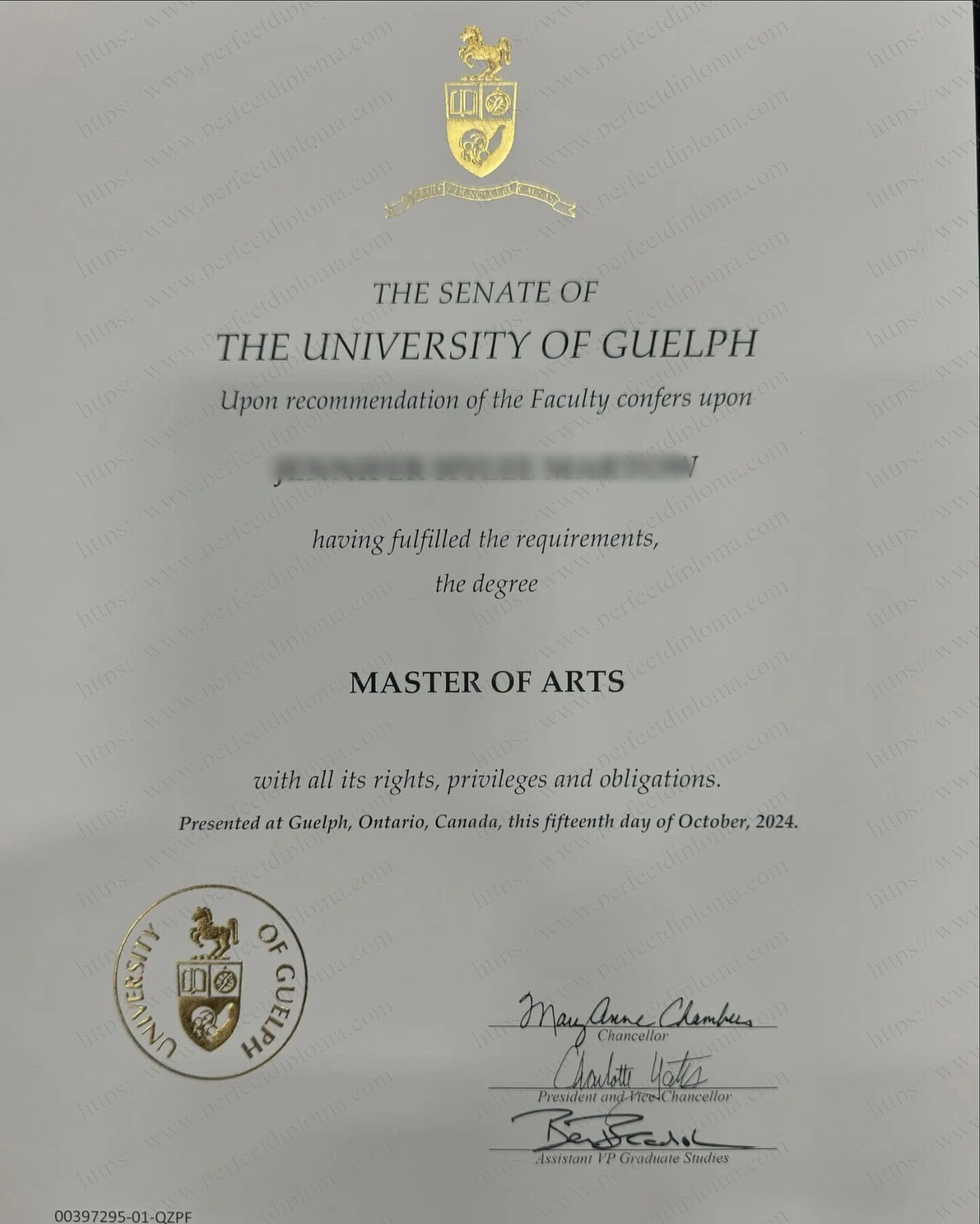 Steps to order The University of Guelph transcript online.