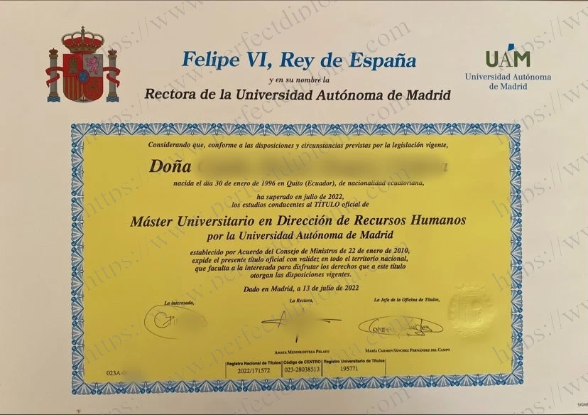 Where can I buy a fake Universidad Autónoma de Madrid diploma online?