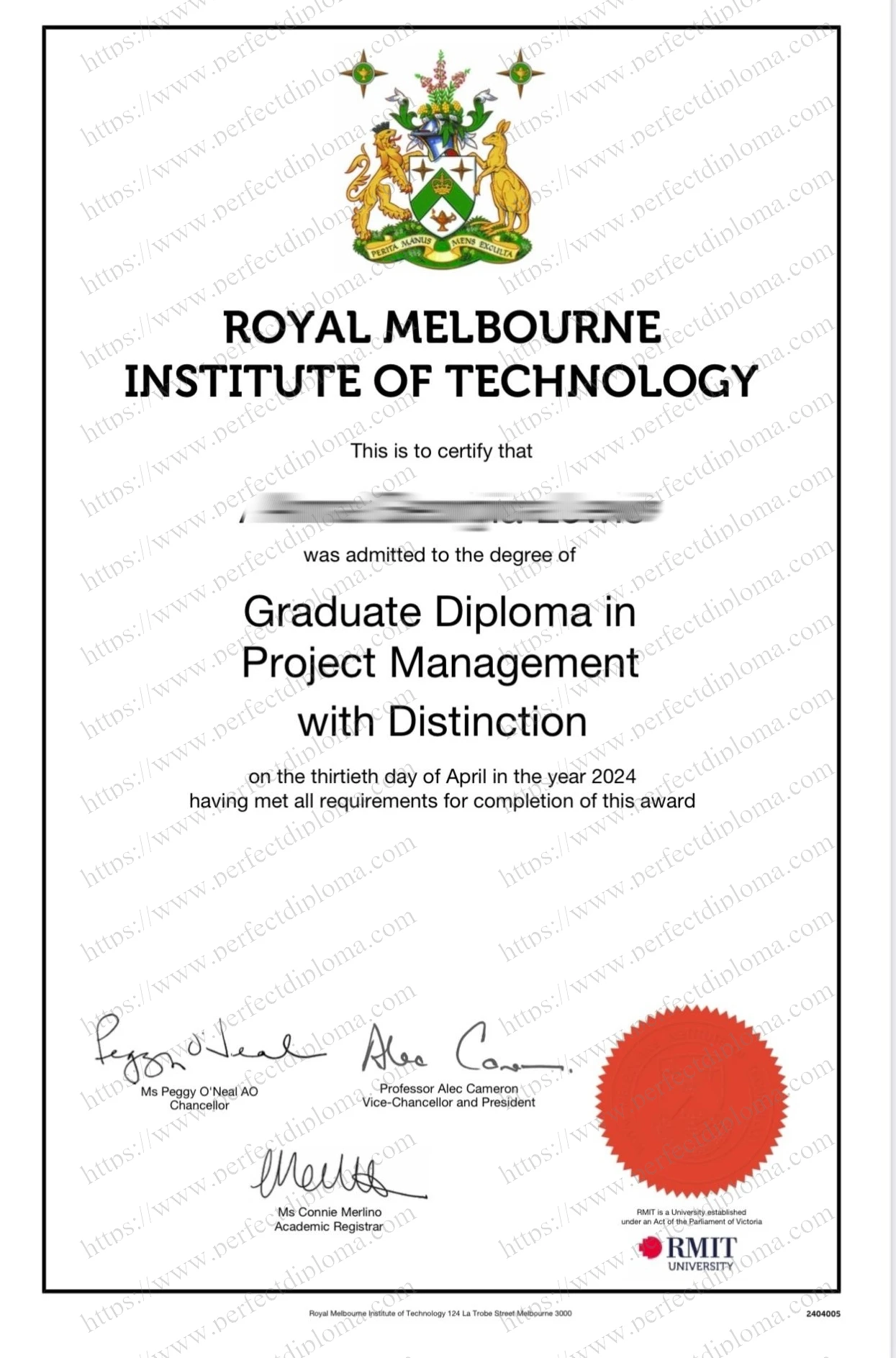 Can i get to buy RMIT University fake degree?