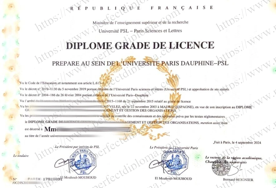 How easy to get a Paris Sciences et Lettres University fake certificate?
