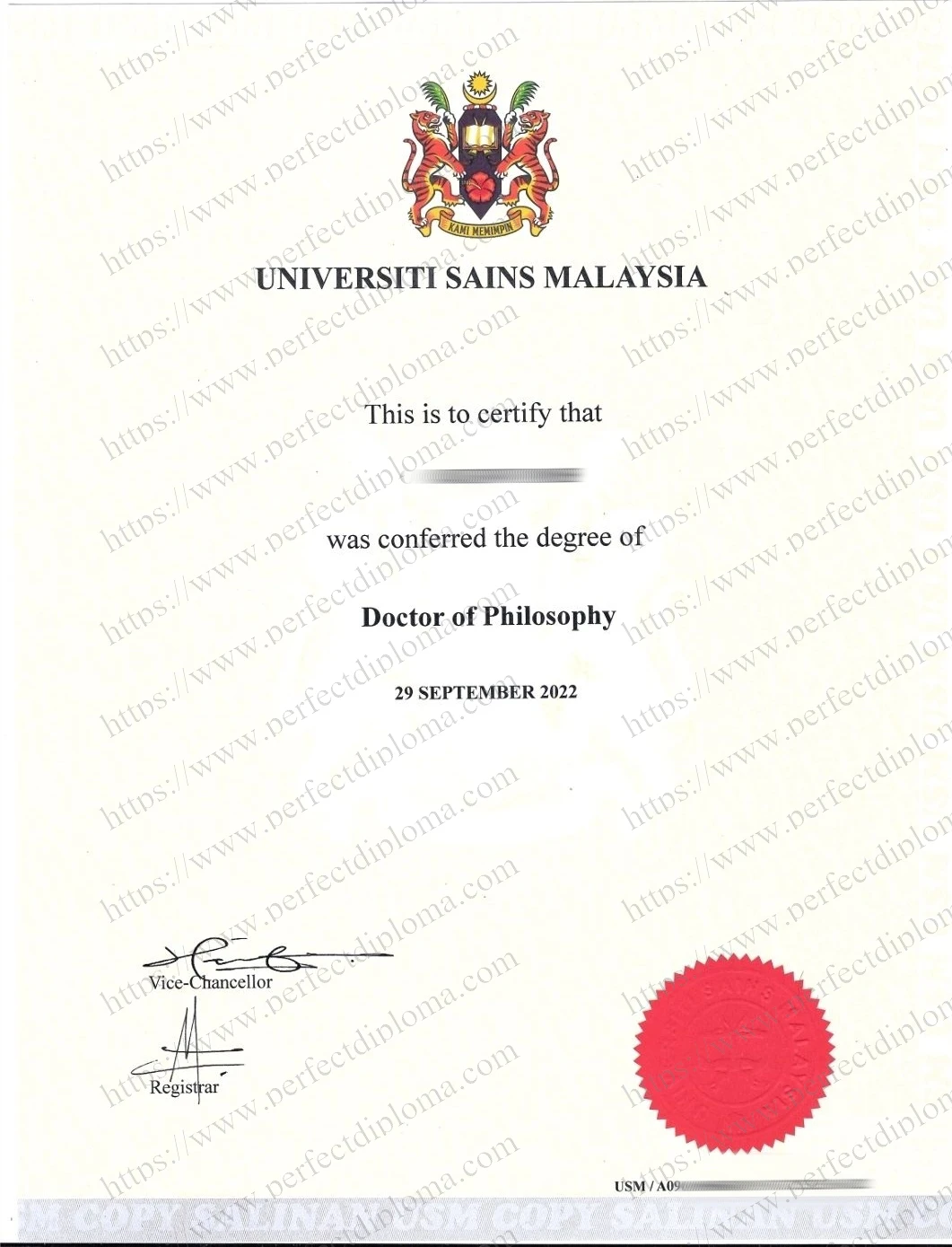 How easy to get a Universiti Sains Malaysia fake certificate?
