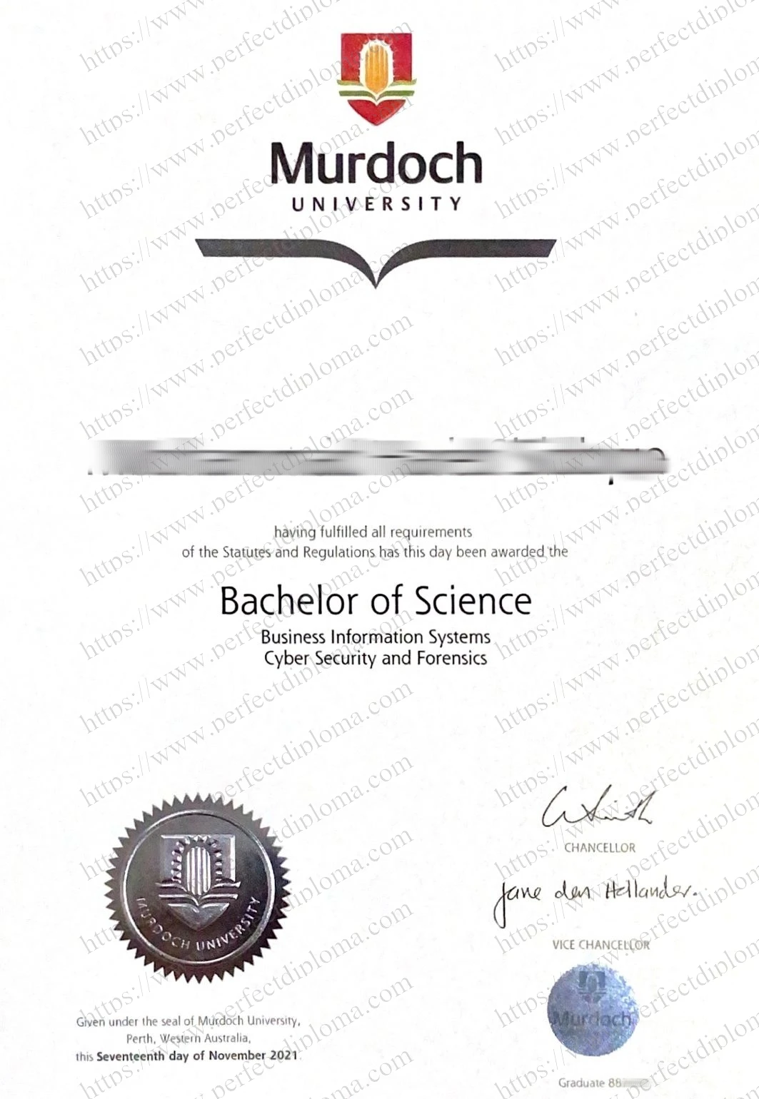 I want to buy a fake Murdoch University diploma.