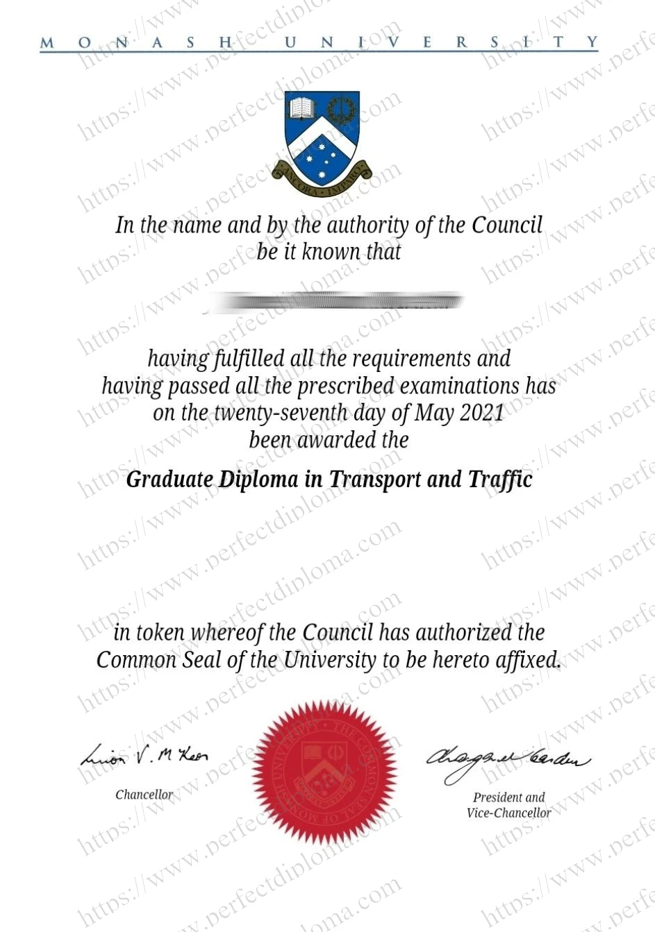 Where to buy Monash University fake diploma?