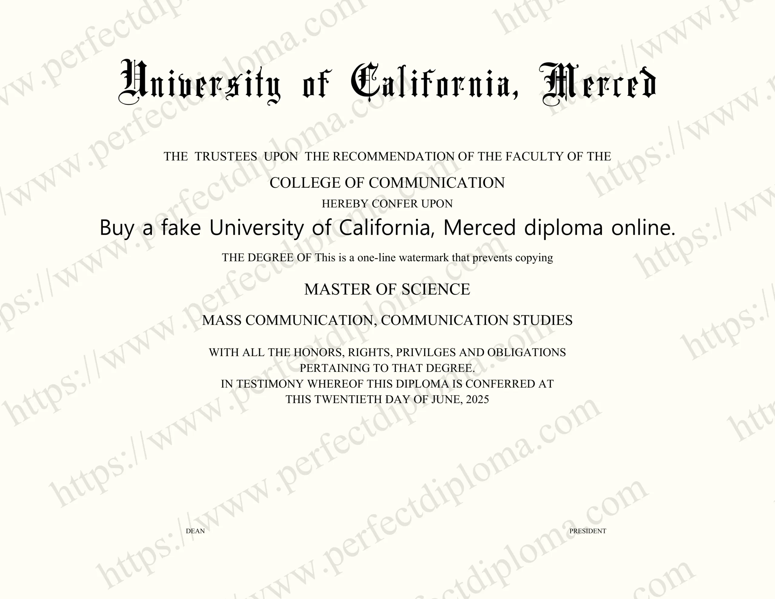 Buy a fake University of California, Merced diploma online.