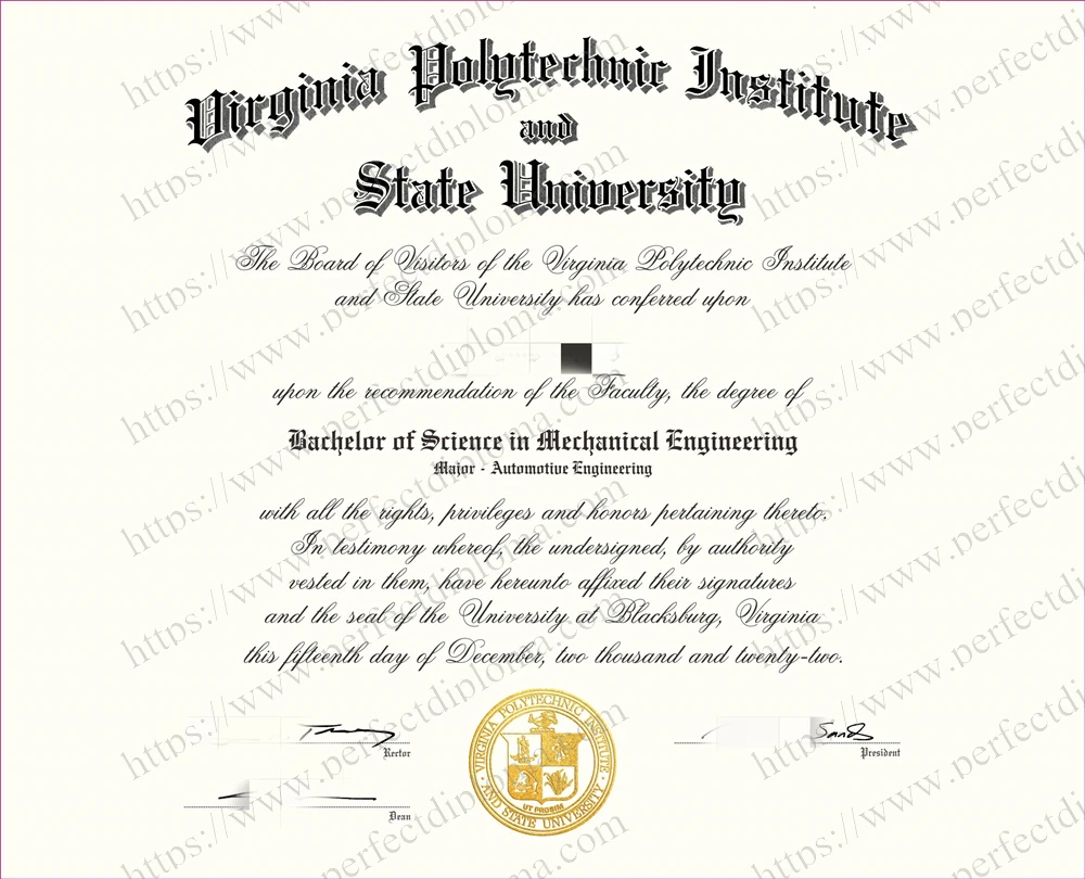 Buy a fake Virginia Polytechnic Institute and State University diploma online.