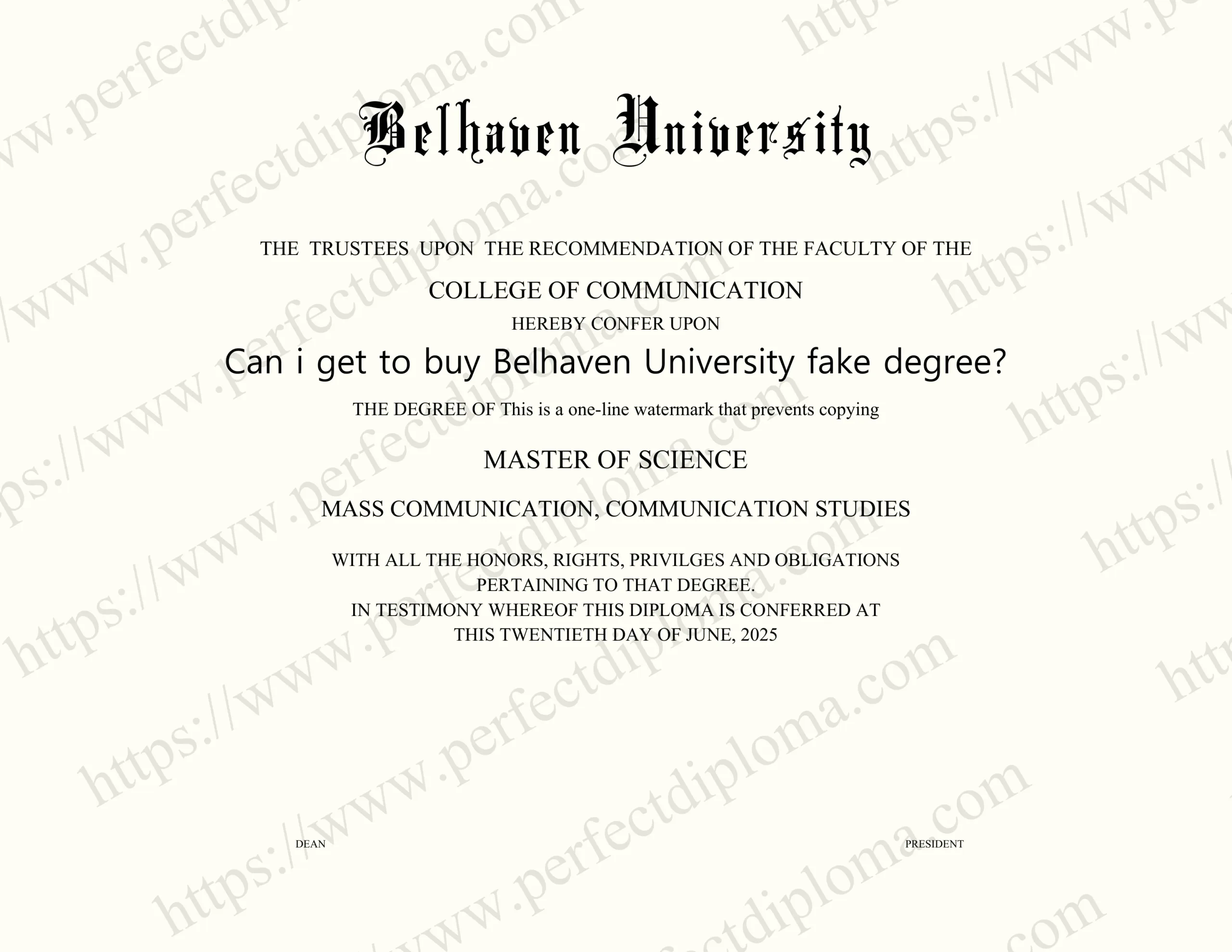 Can i get to buy Belhaven University fake degree?