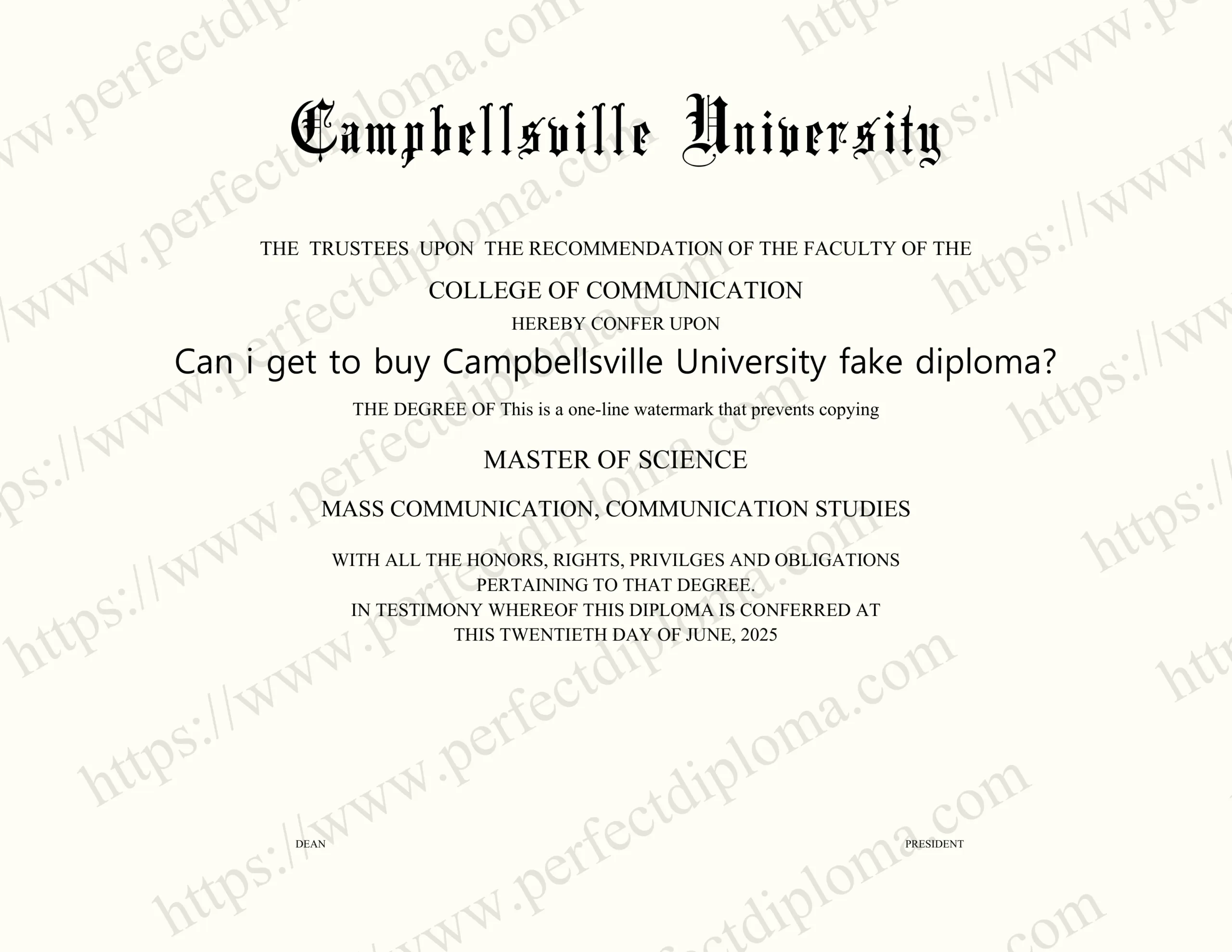 Can i get to buy Campbellsville University fake diploma?