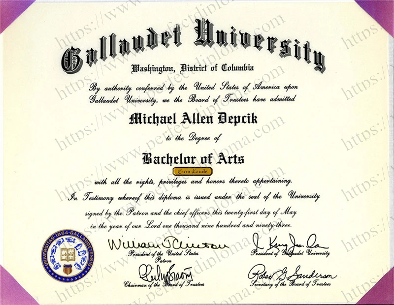 How can i get to buy Gallaudet University fake diploma?
