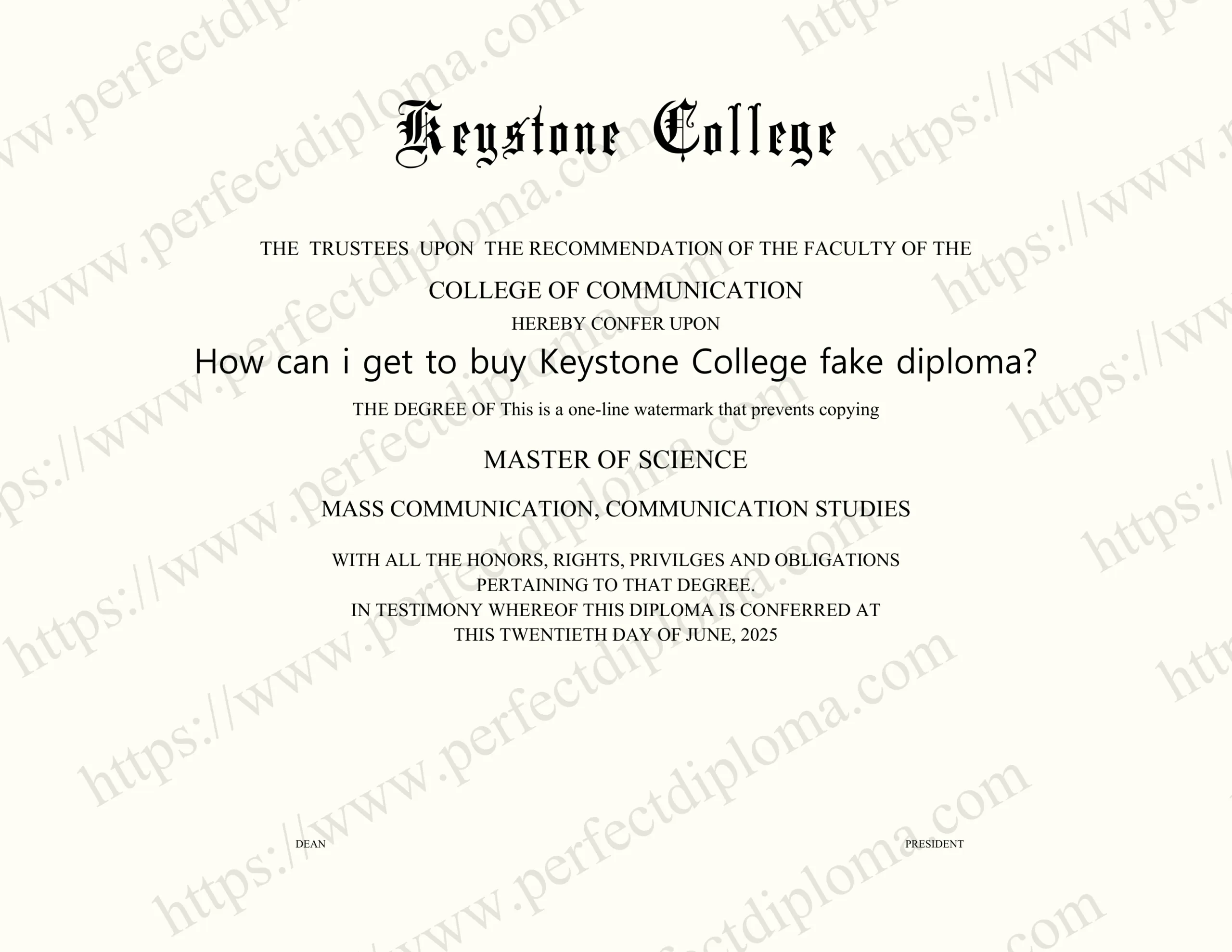 How can i get to buy Keystone College fake diploma?