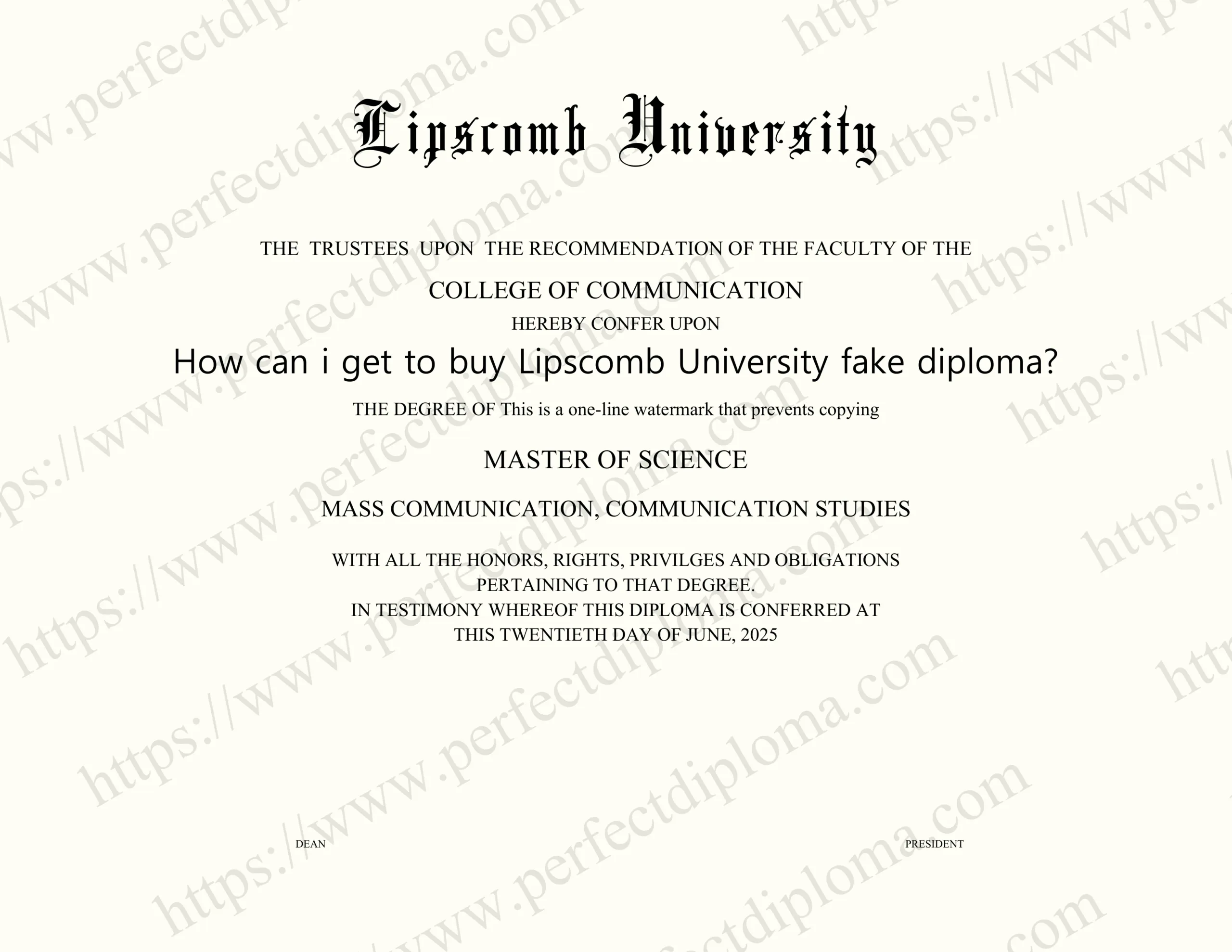 How can i get to buy Lipscomb University fake diploma?