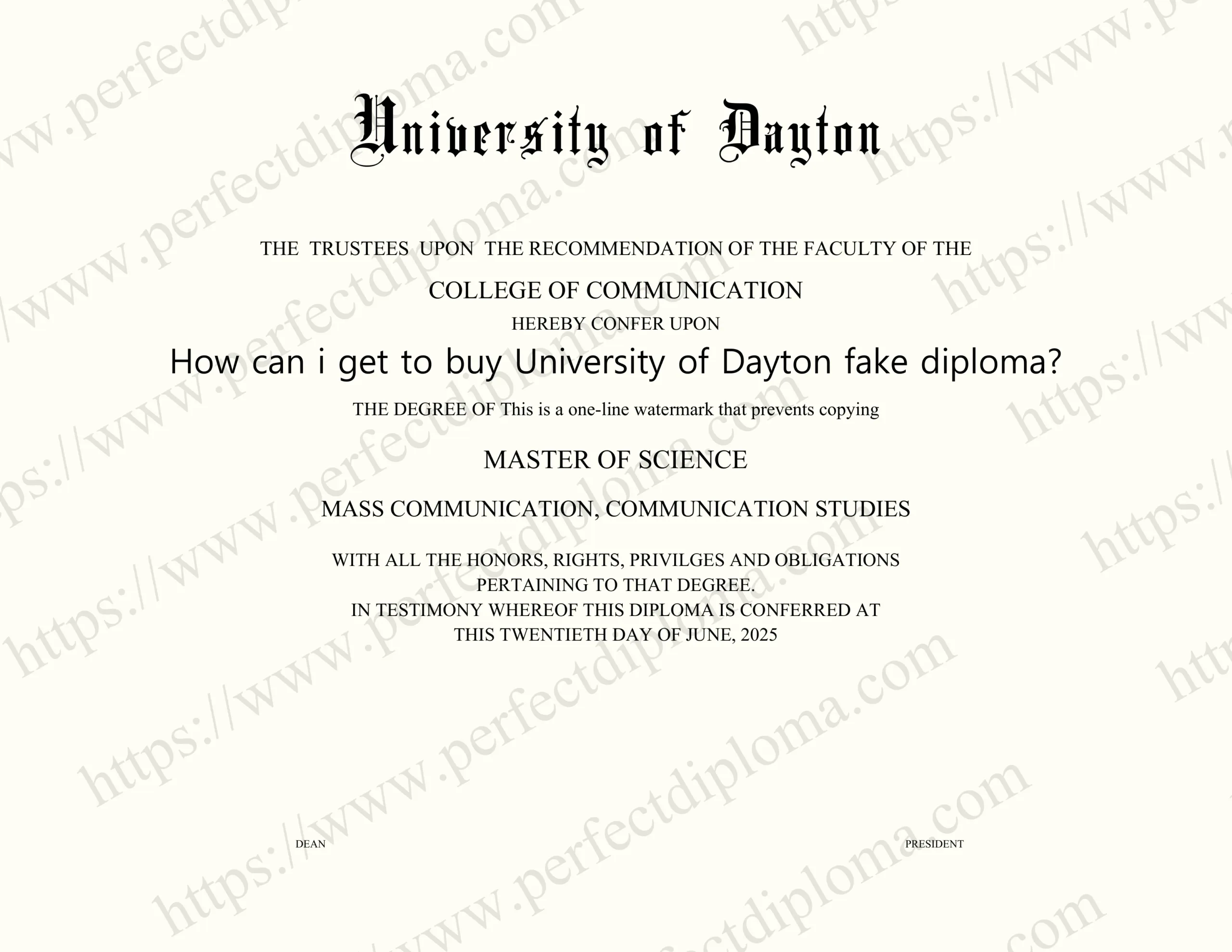 How can i get to buy University of Dayton fake diploma?