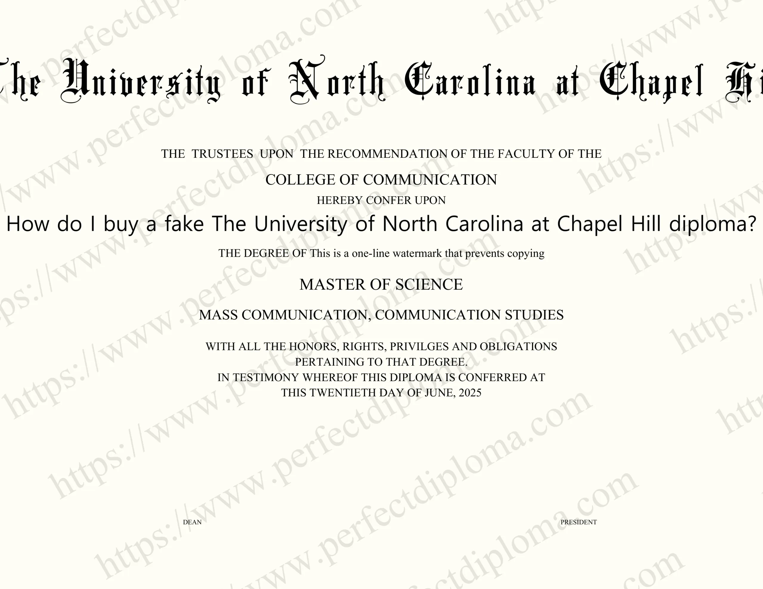 How do I buy a fake The University of North Carolina at Chapel Hill diploma?