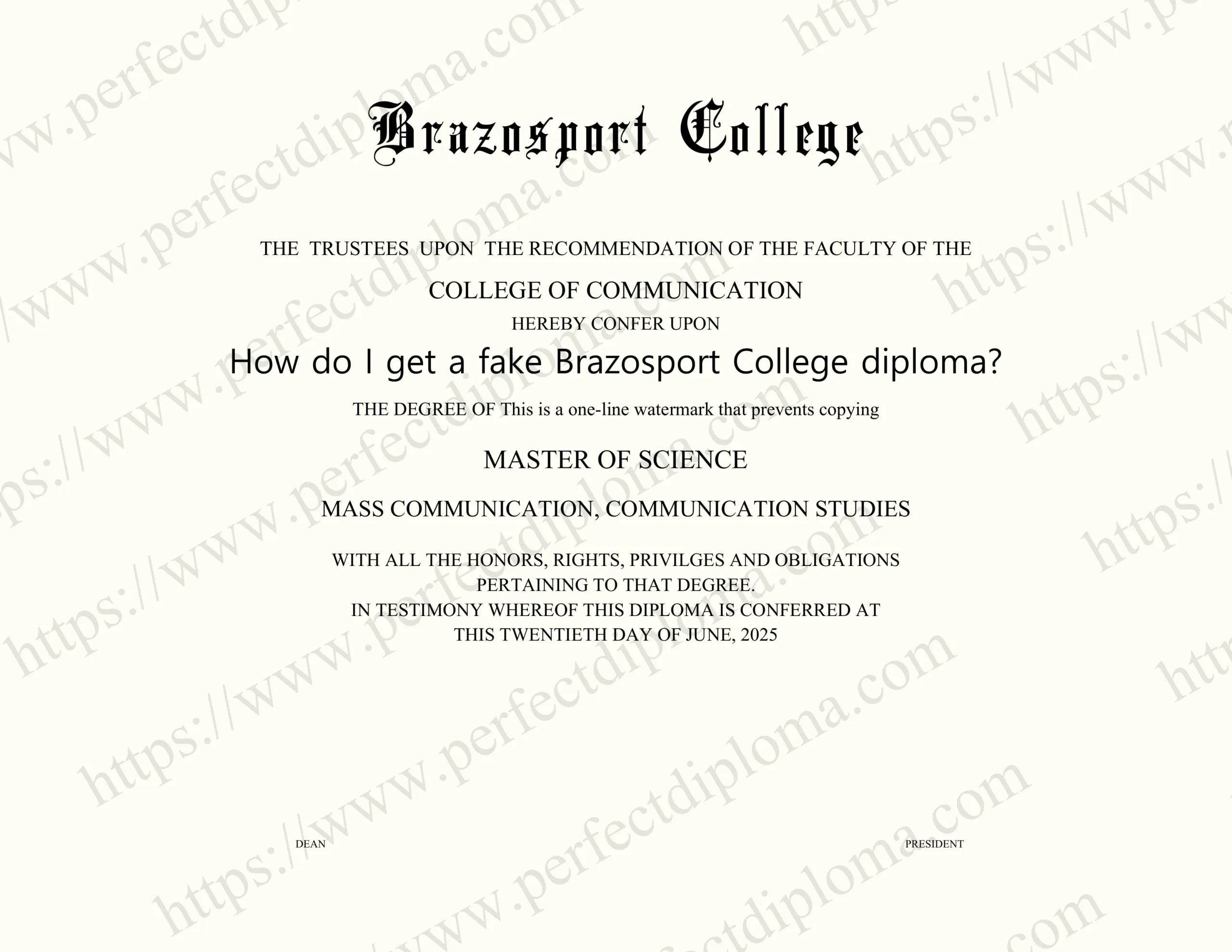 How do I get a fake Brazosport College diploma?