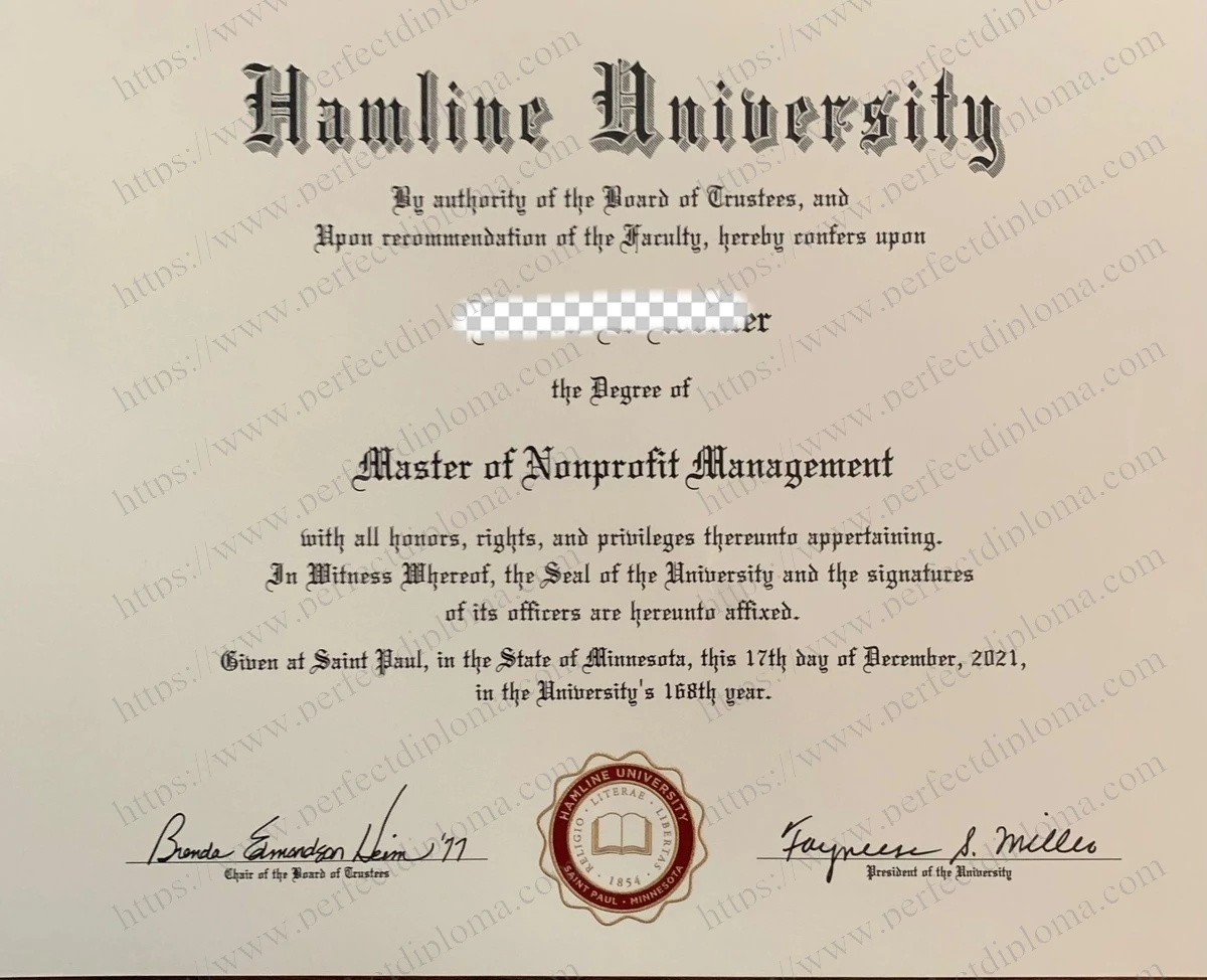 How do I get a fake Hamline University diploma?