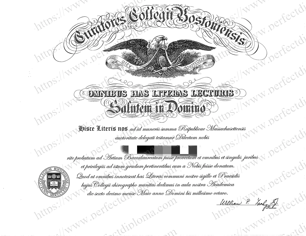 How do I order a 100% replica Boston College diploma online?