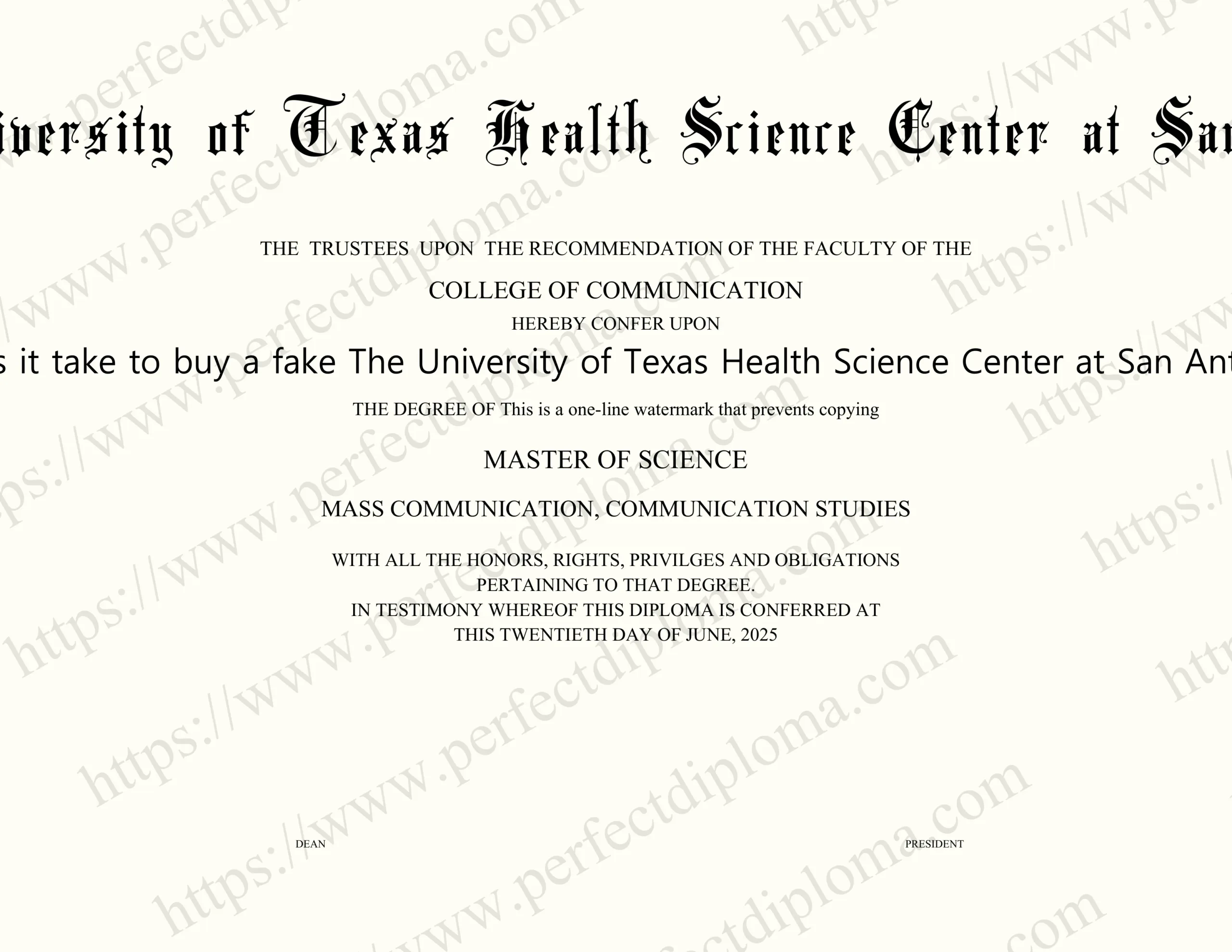 How long does it take to buy a fake The University of Texas Health Science Center at San Antonio diploma?