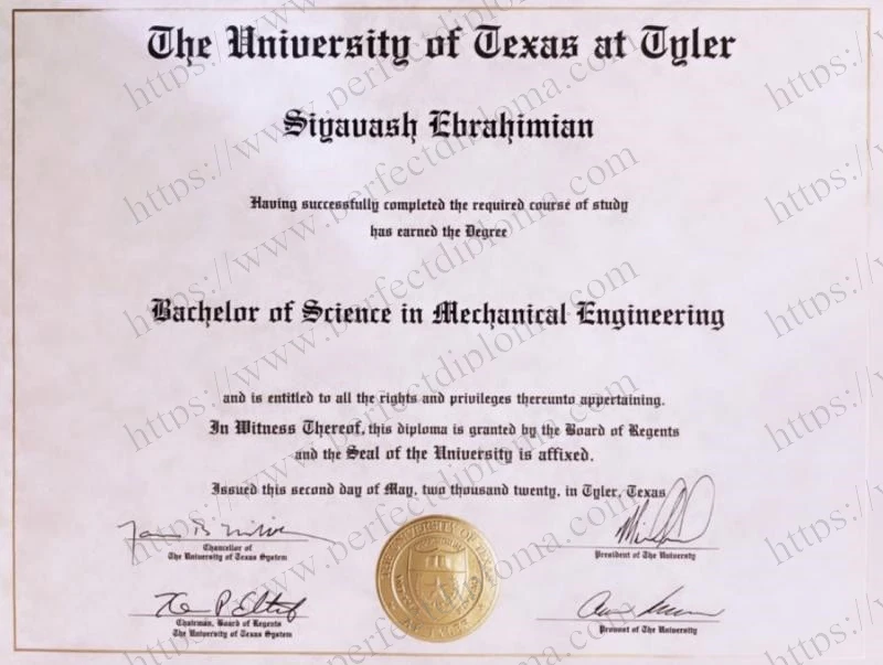 How long does it take to buy a fake The University of Texas at Tyler diploma?