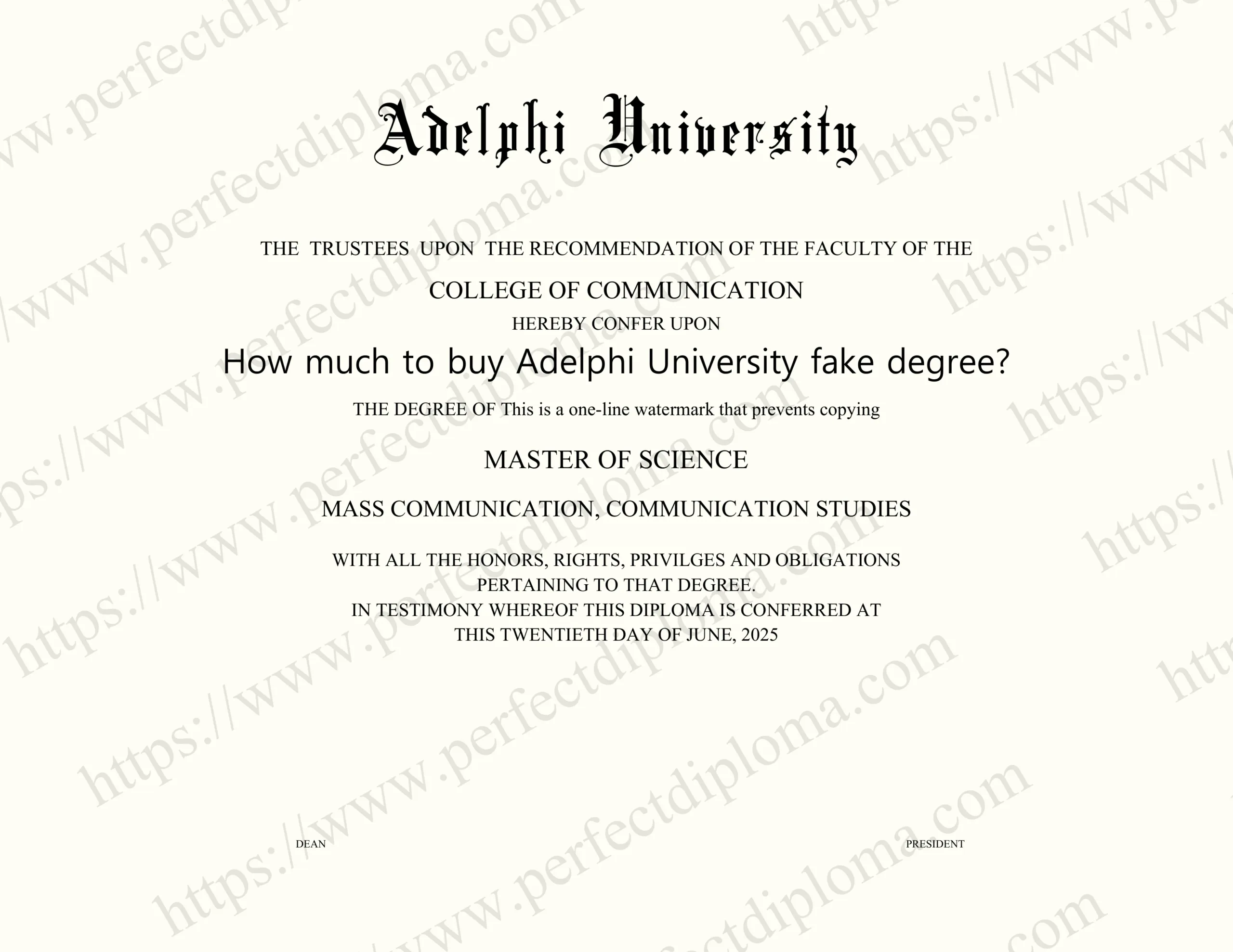 How much to buy Adelphi University fake degree?