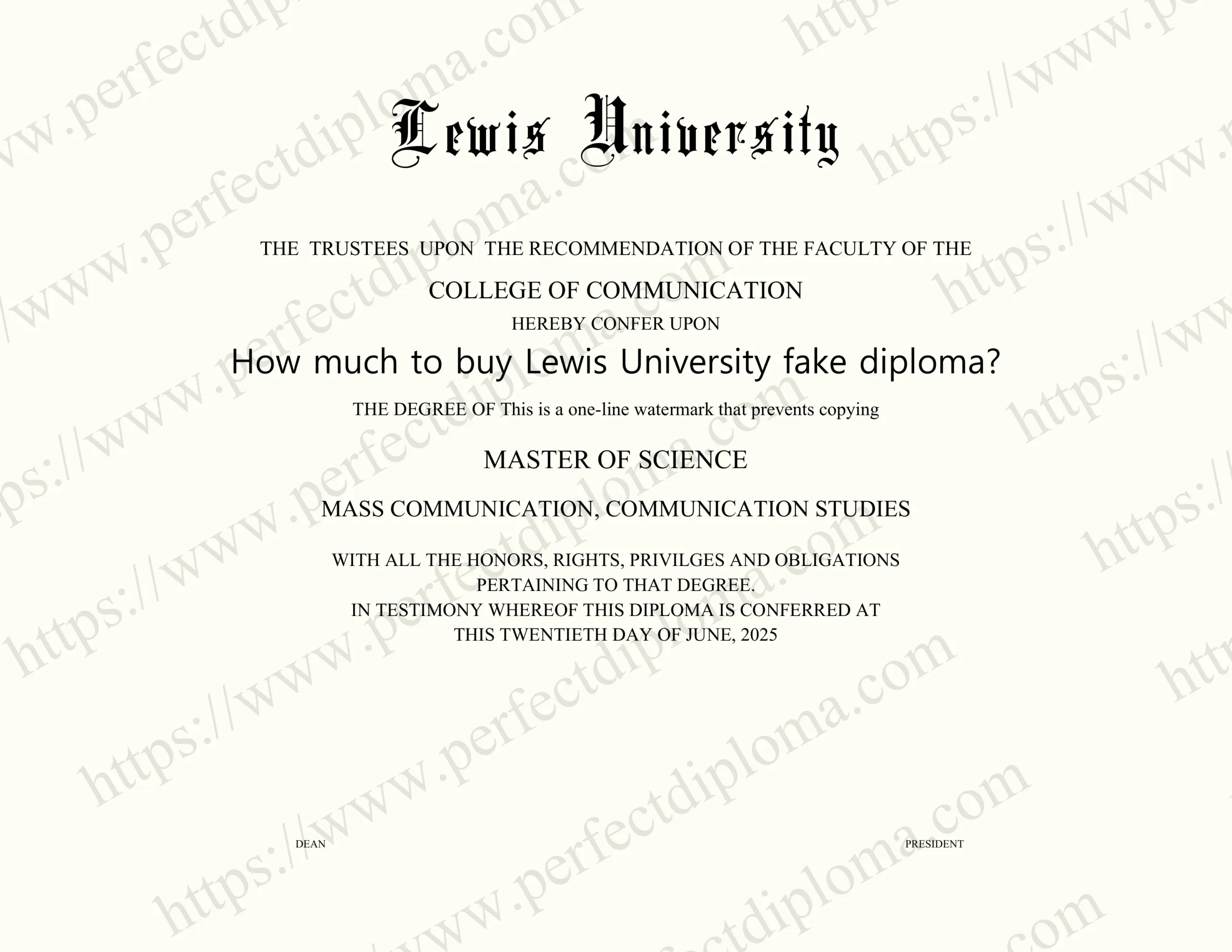 How much to buy Lewis University fake diploma?