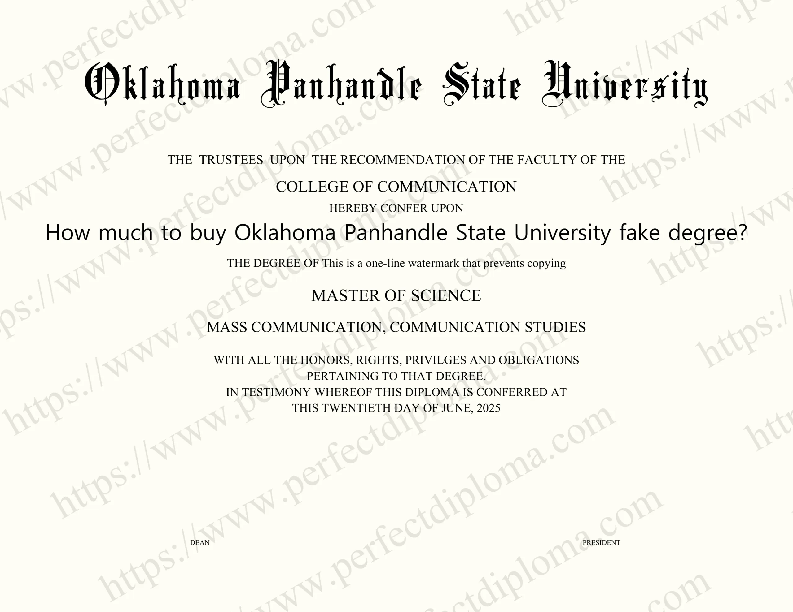 How much to buy Oklahoma Panhandle State University fake degree?