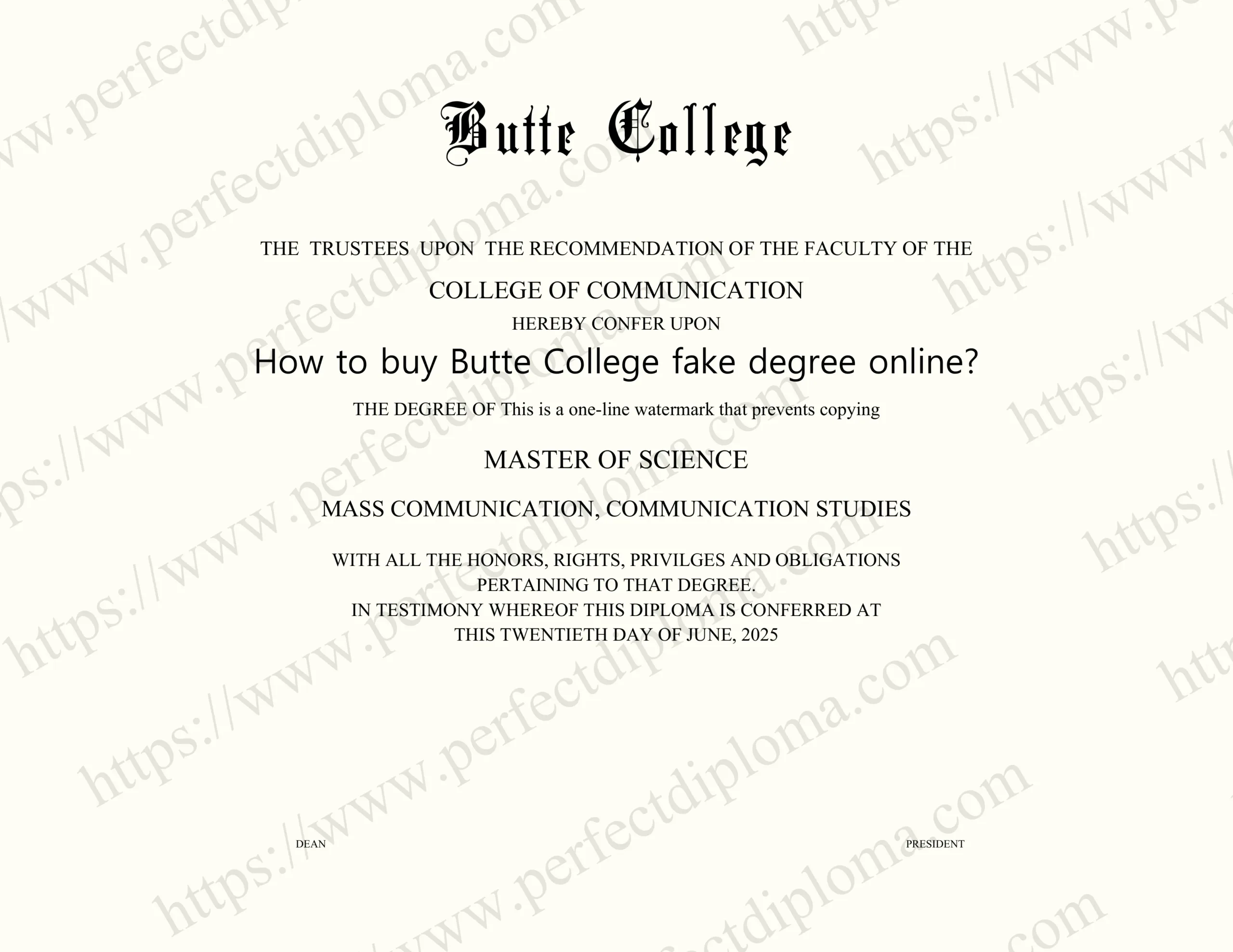 How to buy Butte College fake degree online?