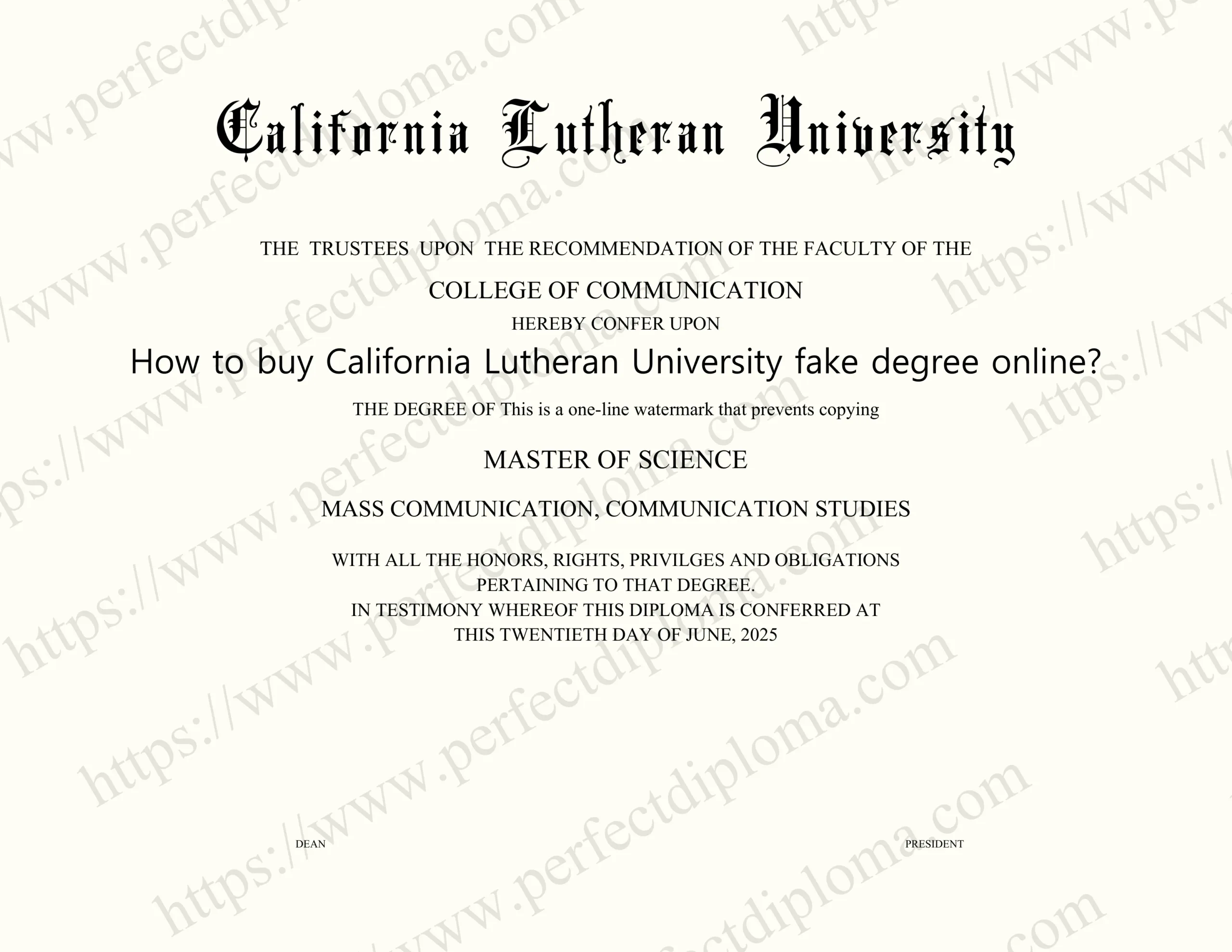 How to buy California Lutheran University fake degree online?