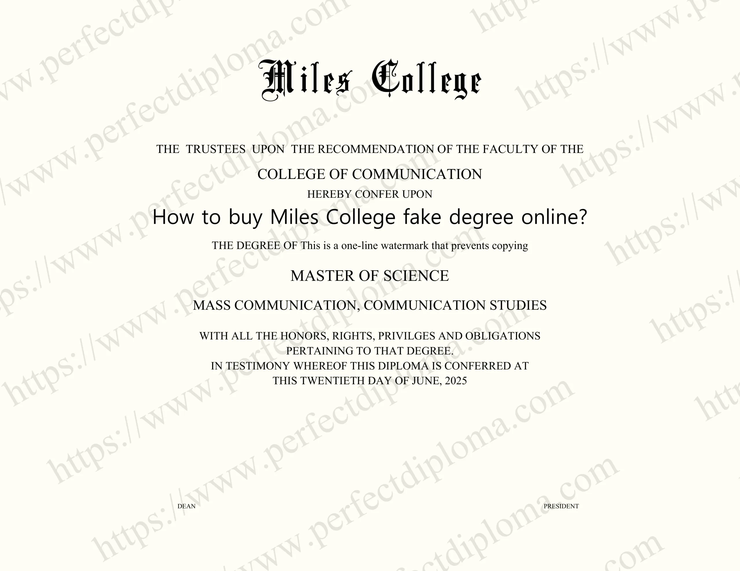 How to buy Miles College fake degree online?