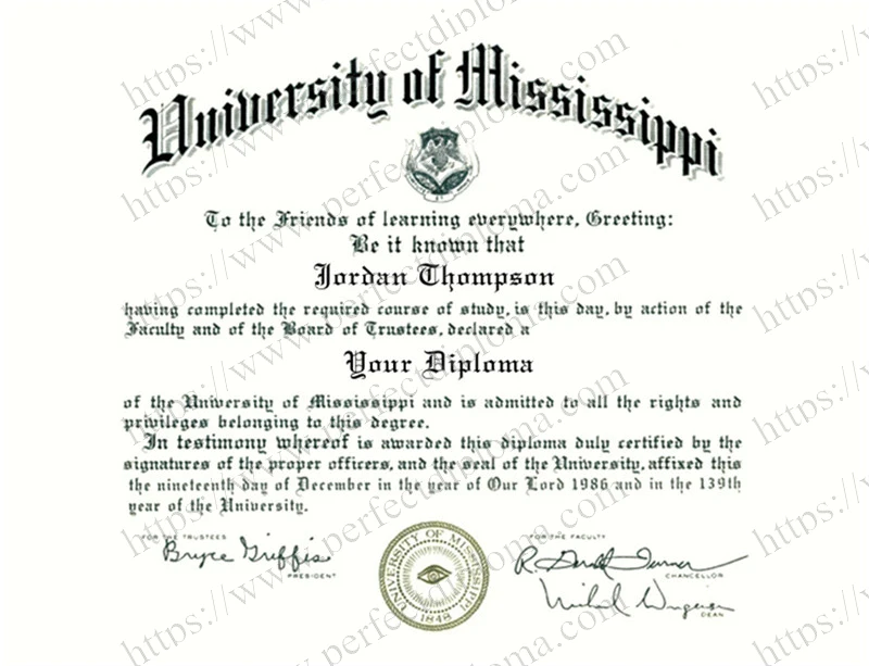 How to buy University of Mississippi fake degree online?