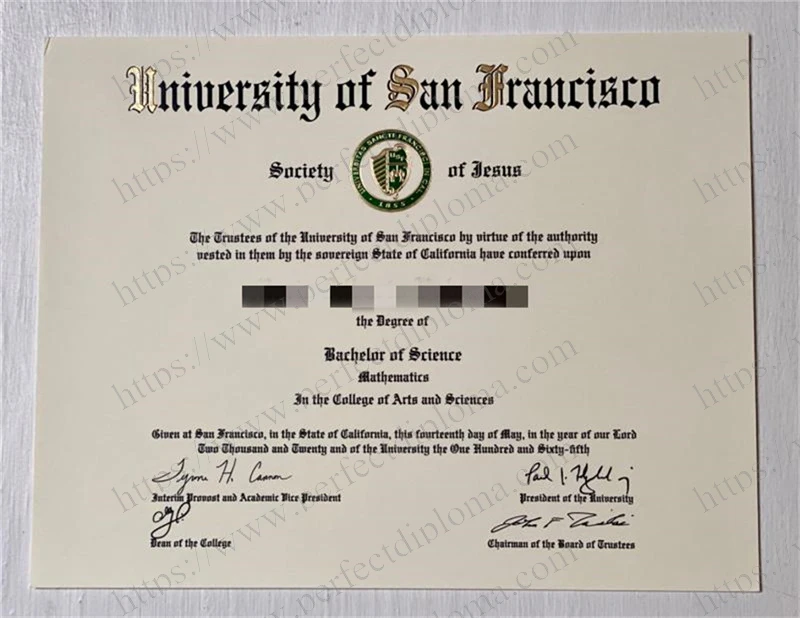 Purchase a University of San Francisco fake degree online.