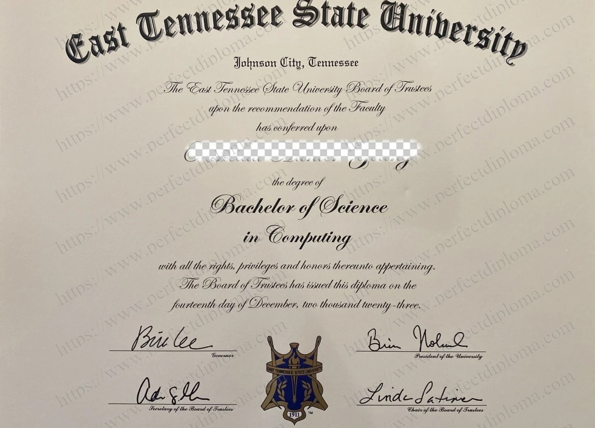 Steps to order East Tennessee State University transcript online.