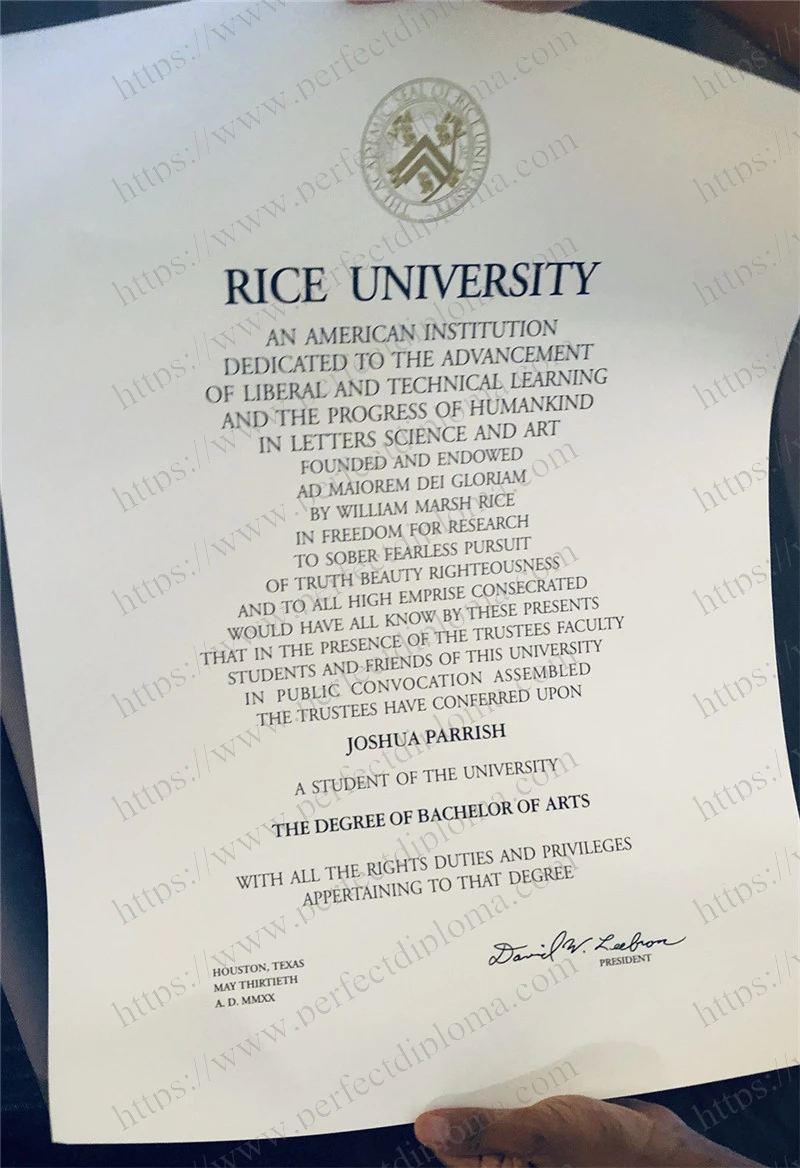 Steps to order Rice University transcript online.
