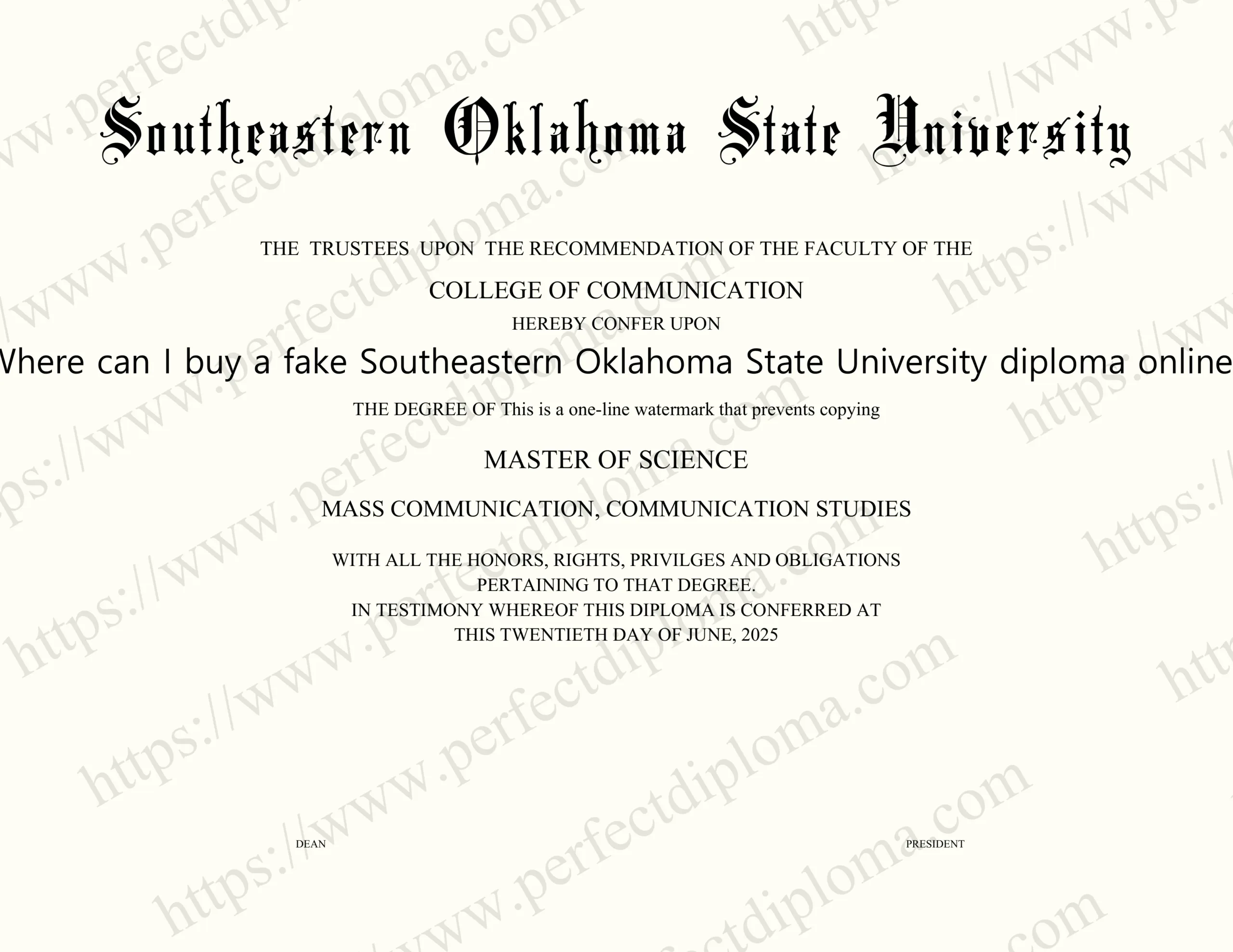 Where can I buy a fake Southeastern Oklahoma State University diploma online?