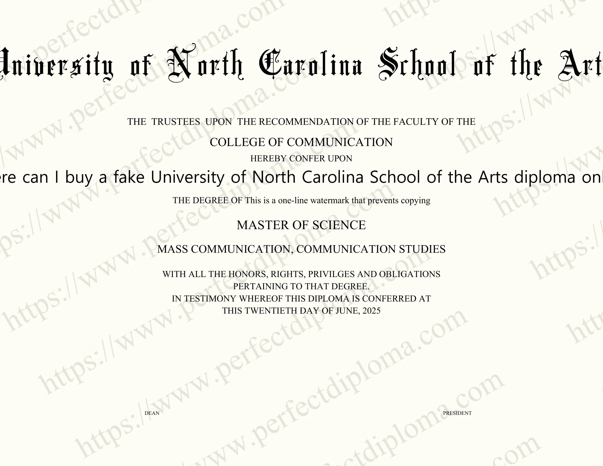 Where can I buy a fake University of North Carolina School of the Arts diploma online?