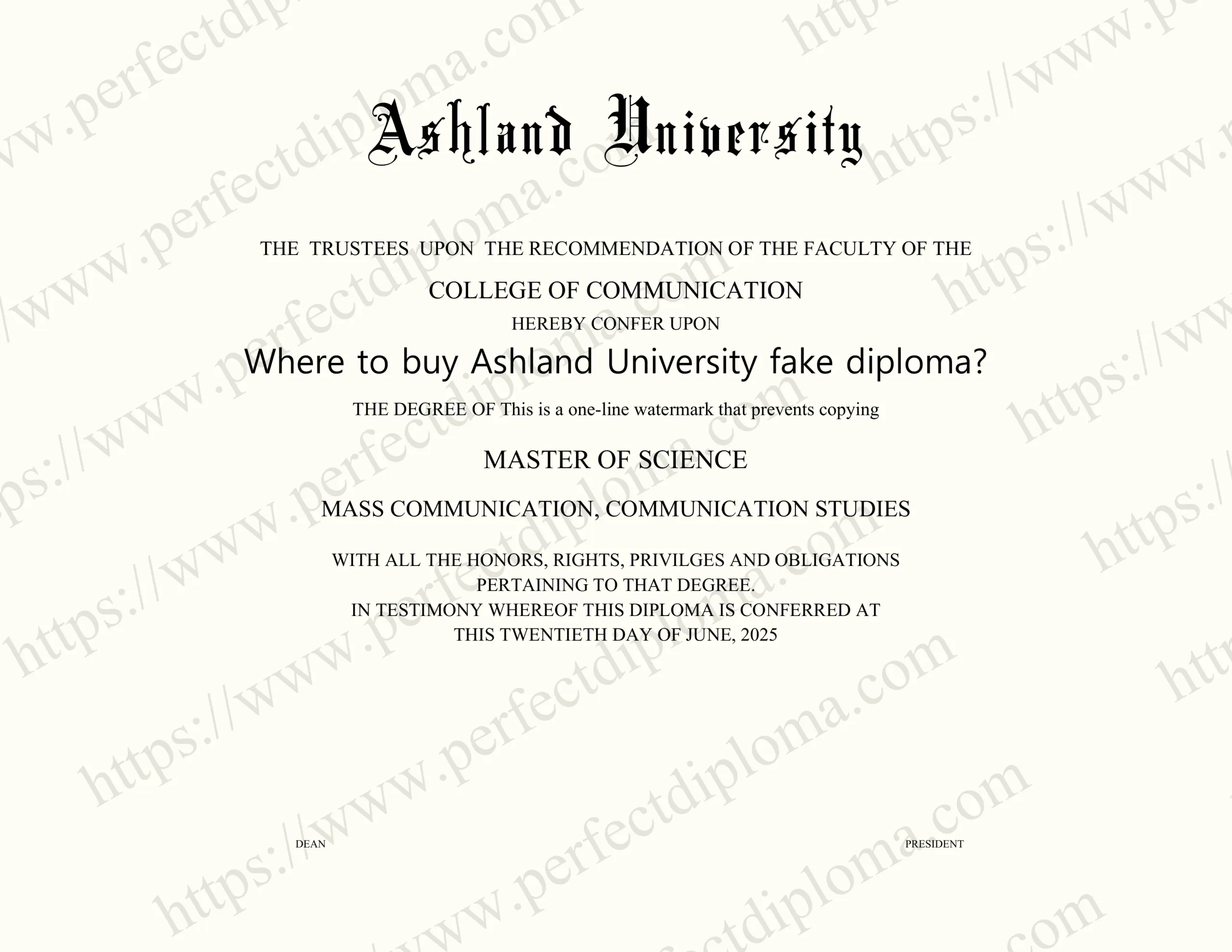 Where to buy Ashland University fake diploma?