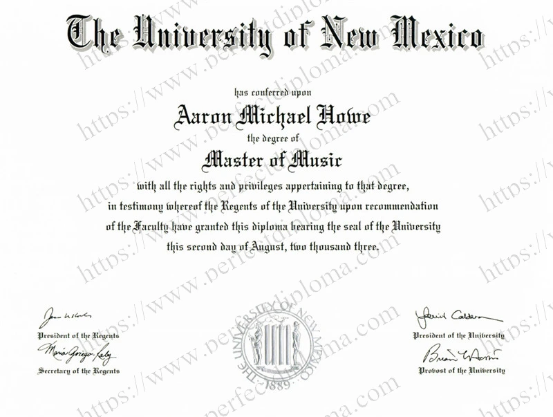 Buy a fake The University of New Mexico diploma online.