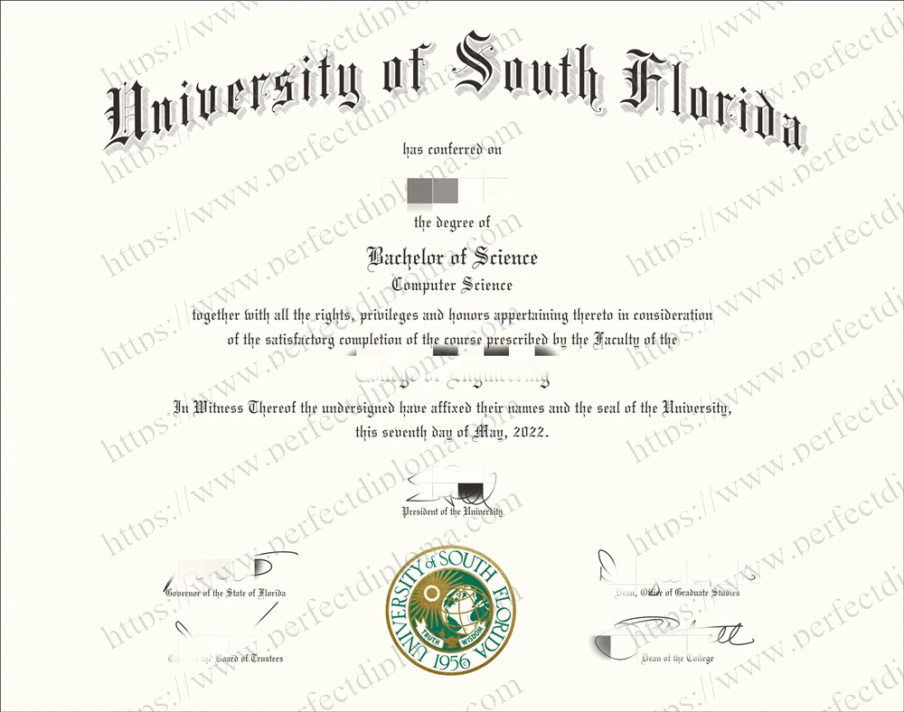 Buy a fake University of South Florida diploma online.