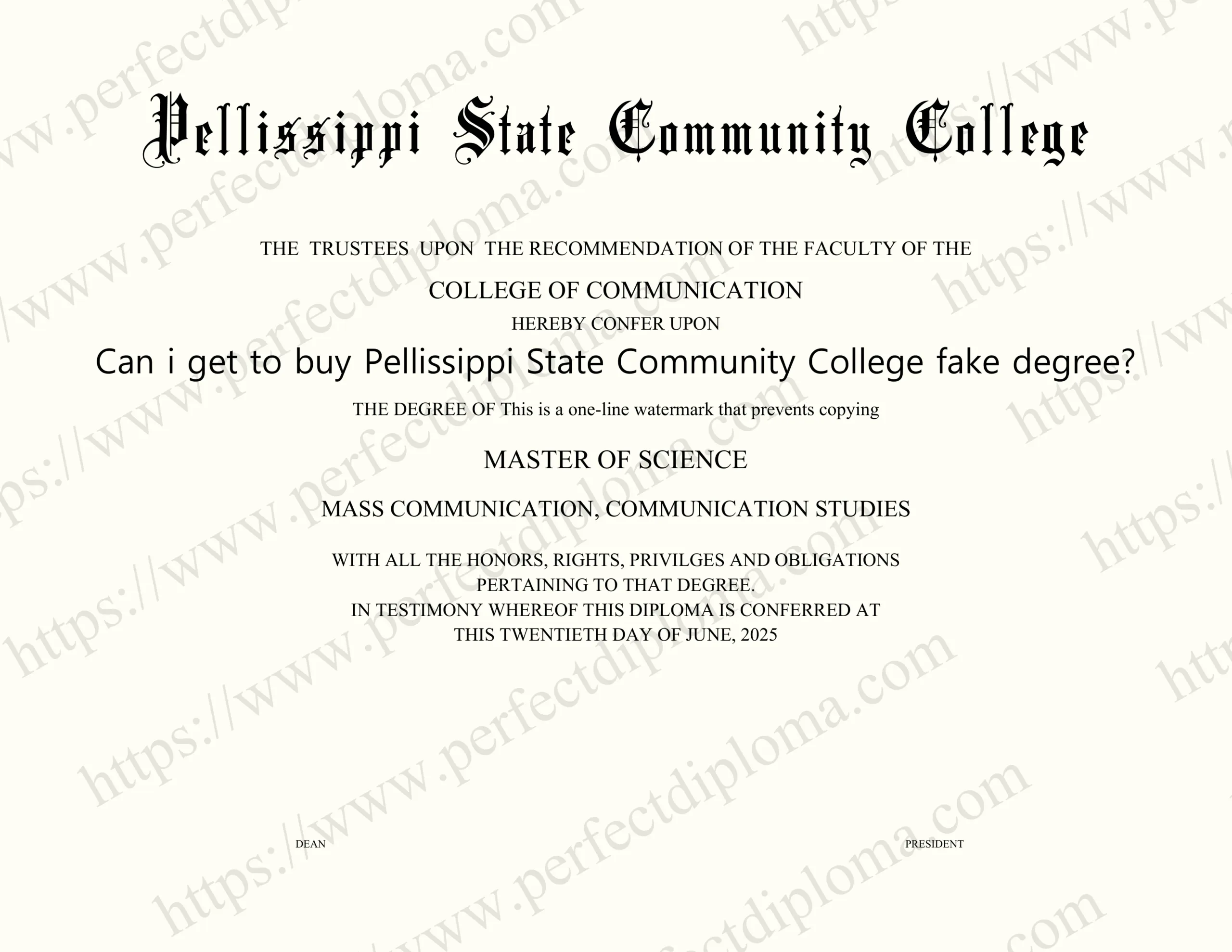 Can i get to buy Pellissippi State Community College fake degree?