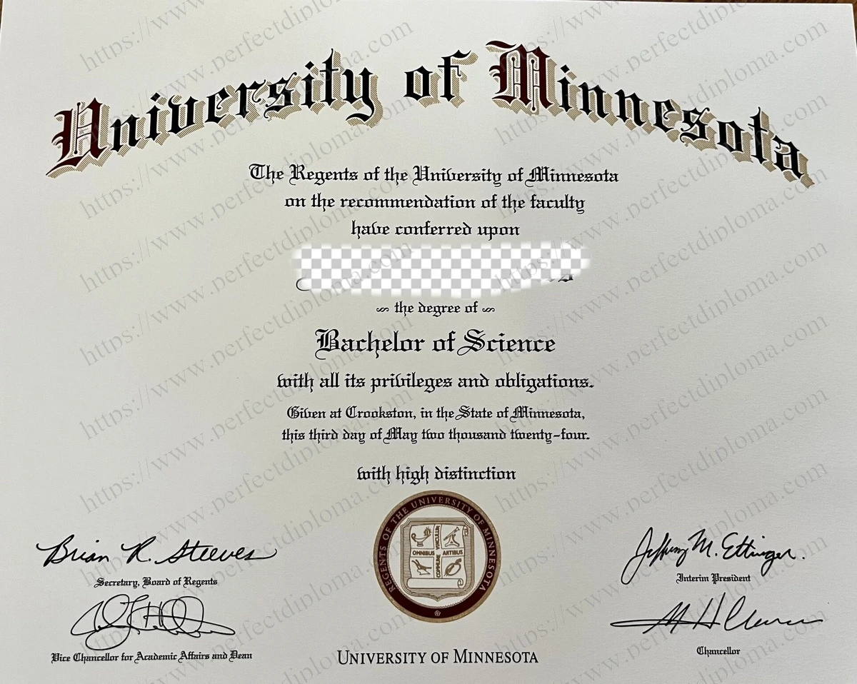 Fast to Get the University of Minnesota, Crookston fake degree.