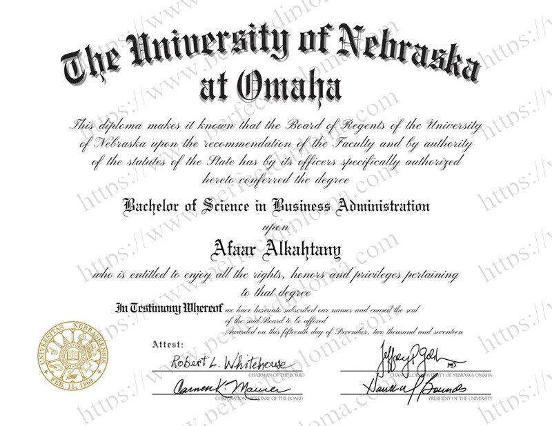 Fast to Get the University of Nebraska-Omaha fake degree.