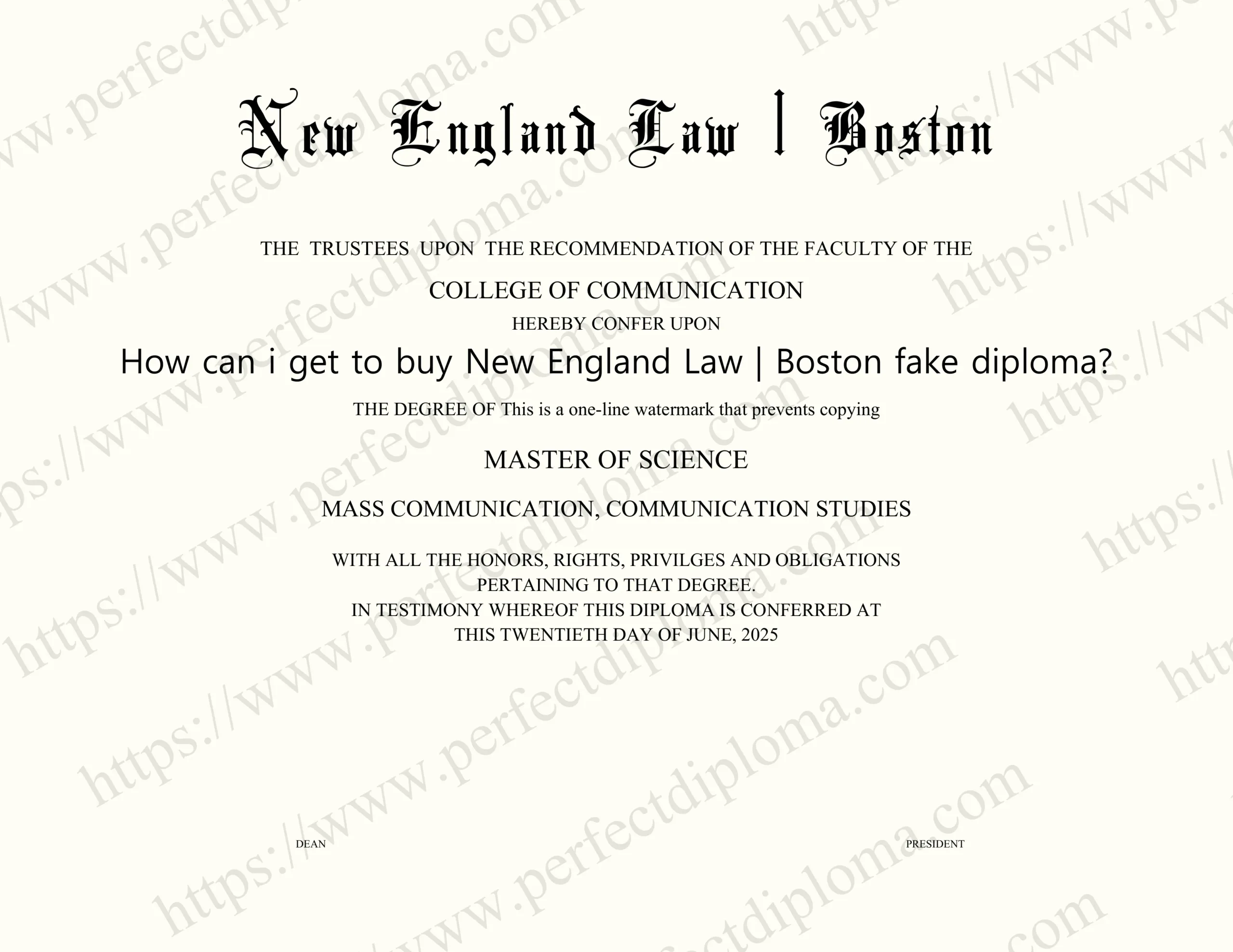 How can i get to buy New England Law | Boston fake diploma?