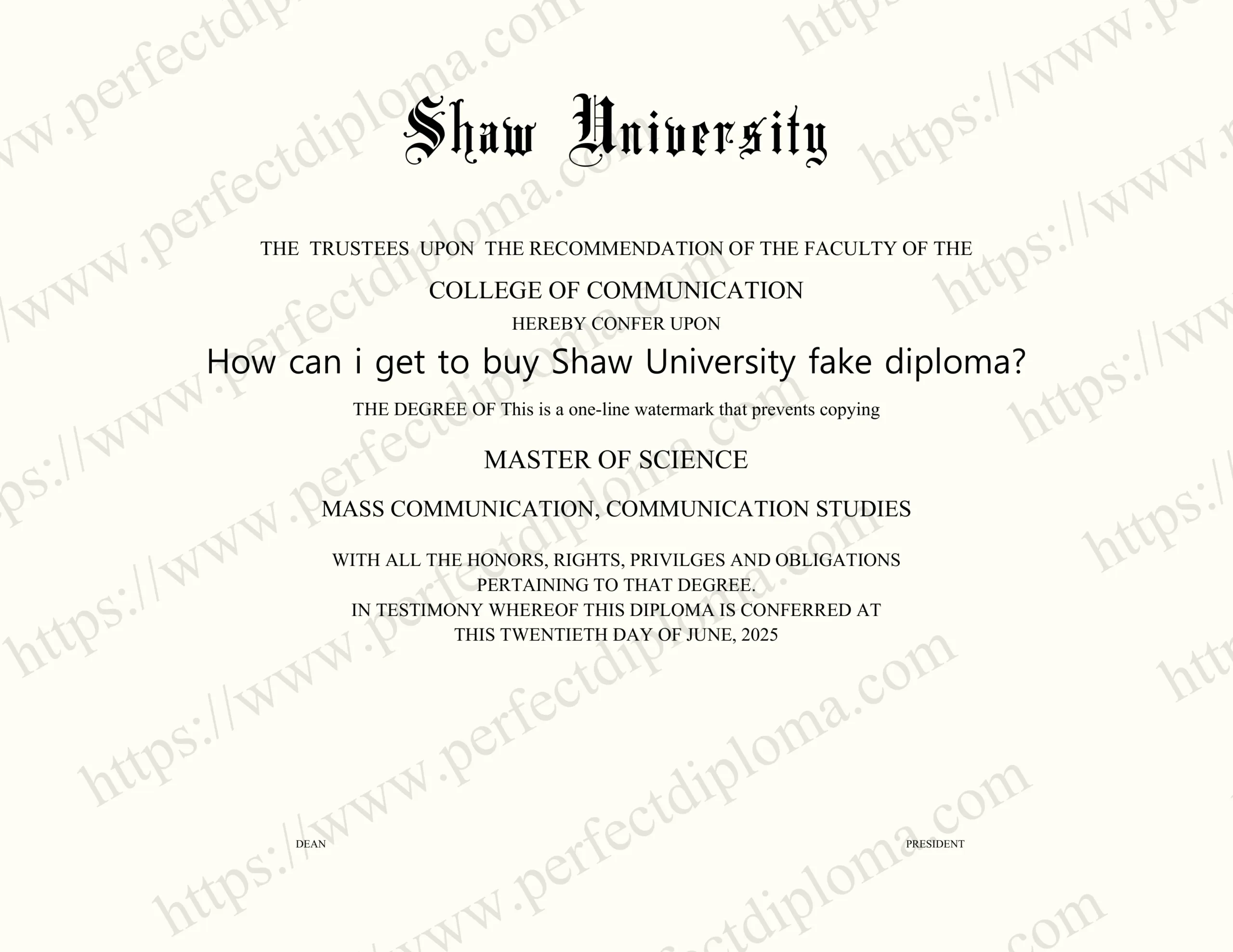 How can i get to buy Shaw University fake diploma?