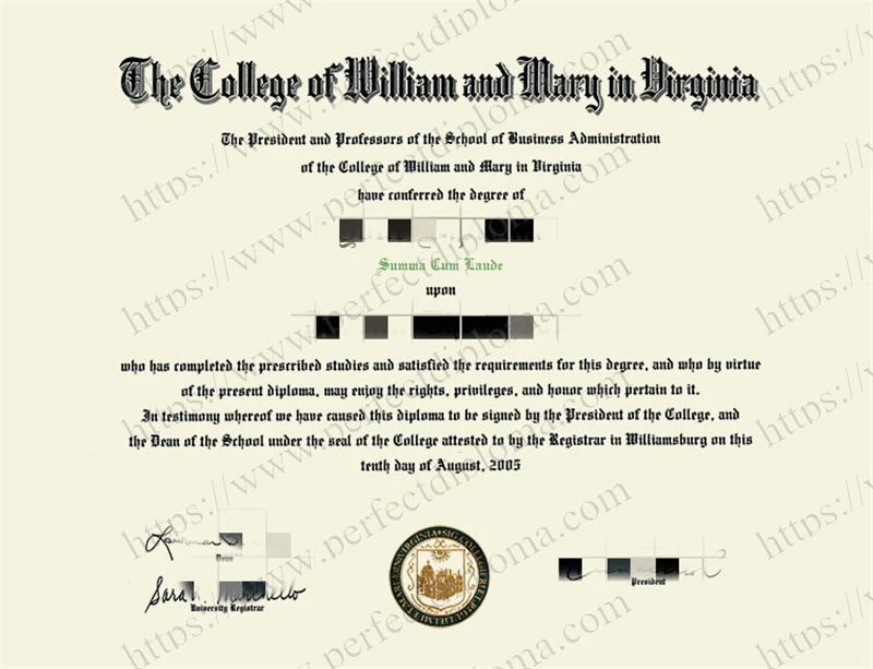 How can i get to buy The College of William and Mary fake diploma?